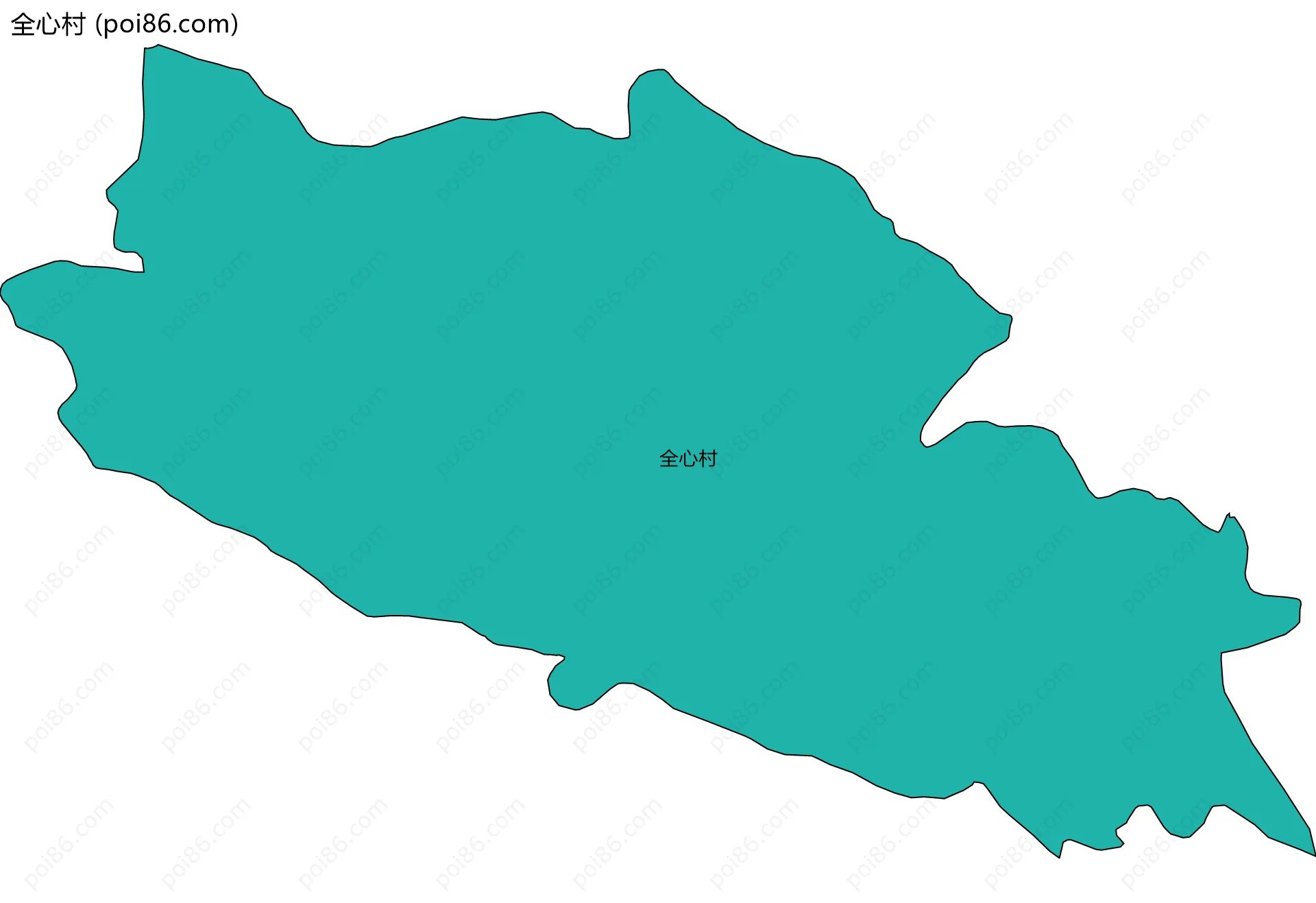 全心村边界地图