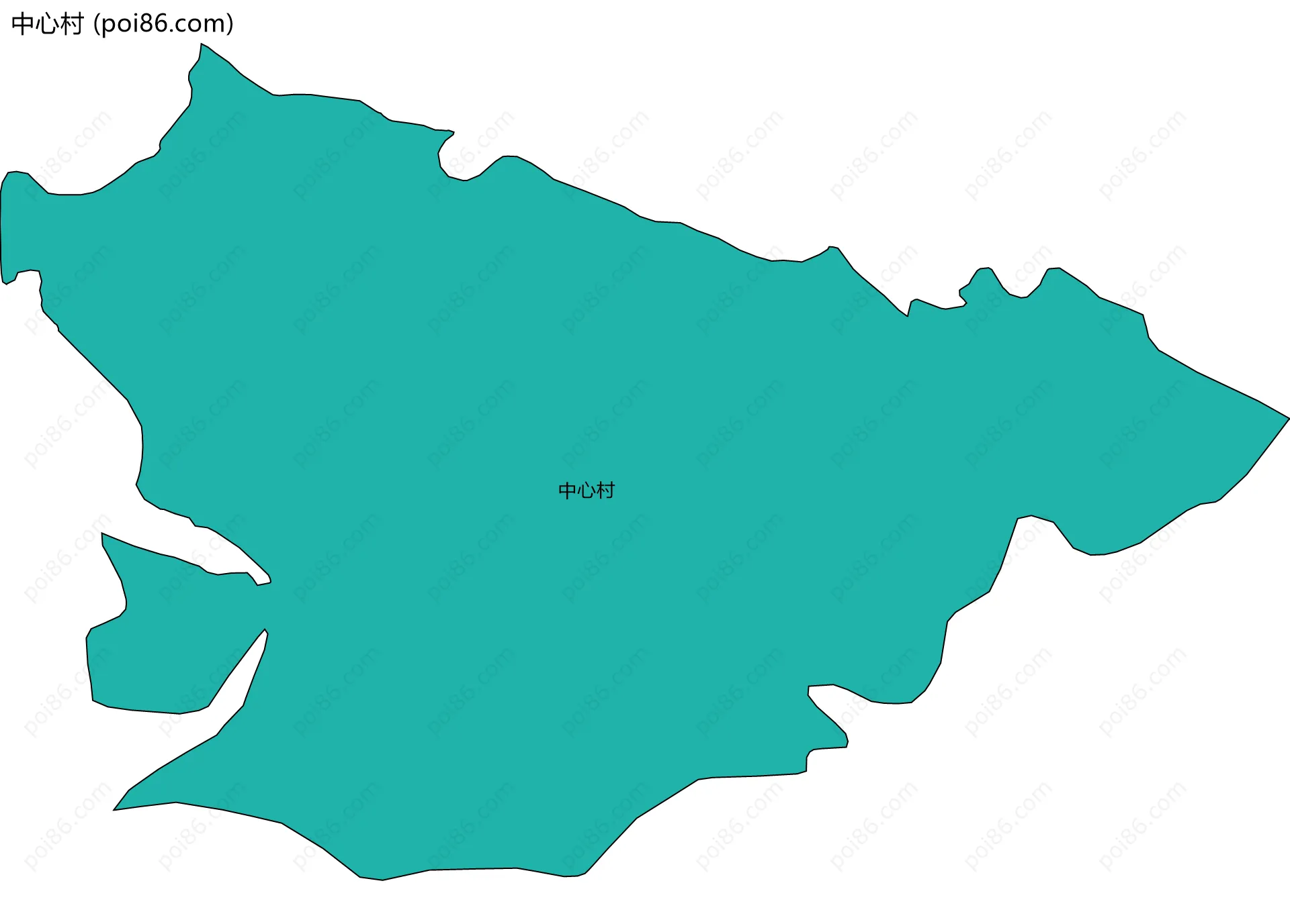 中心村边界地图