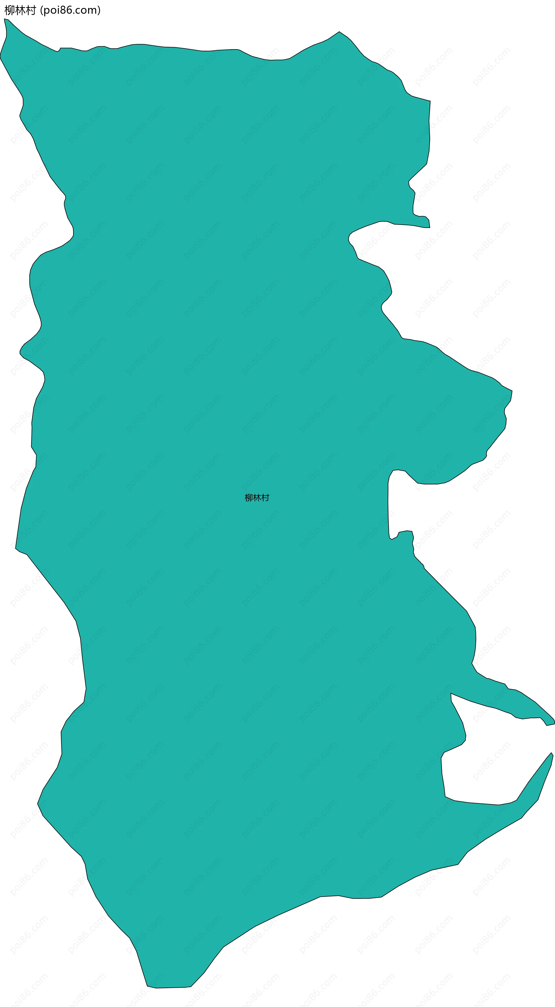 柳林村边界地图