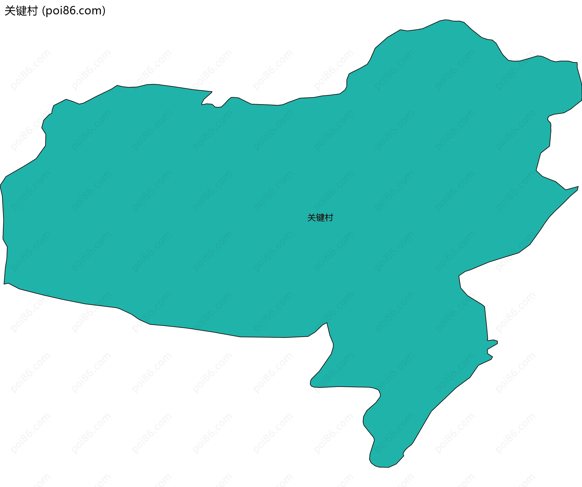 关键村边界地图