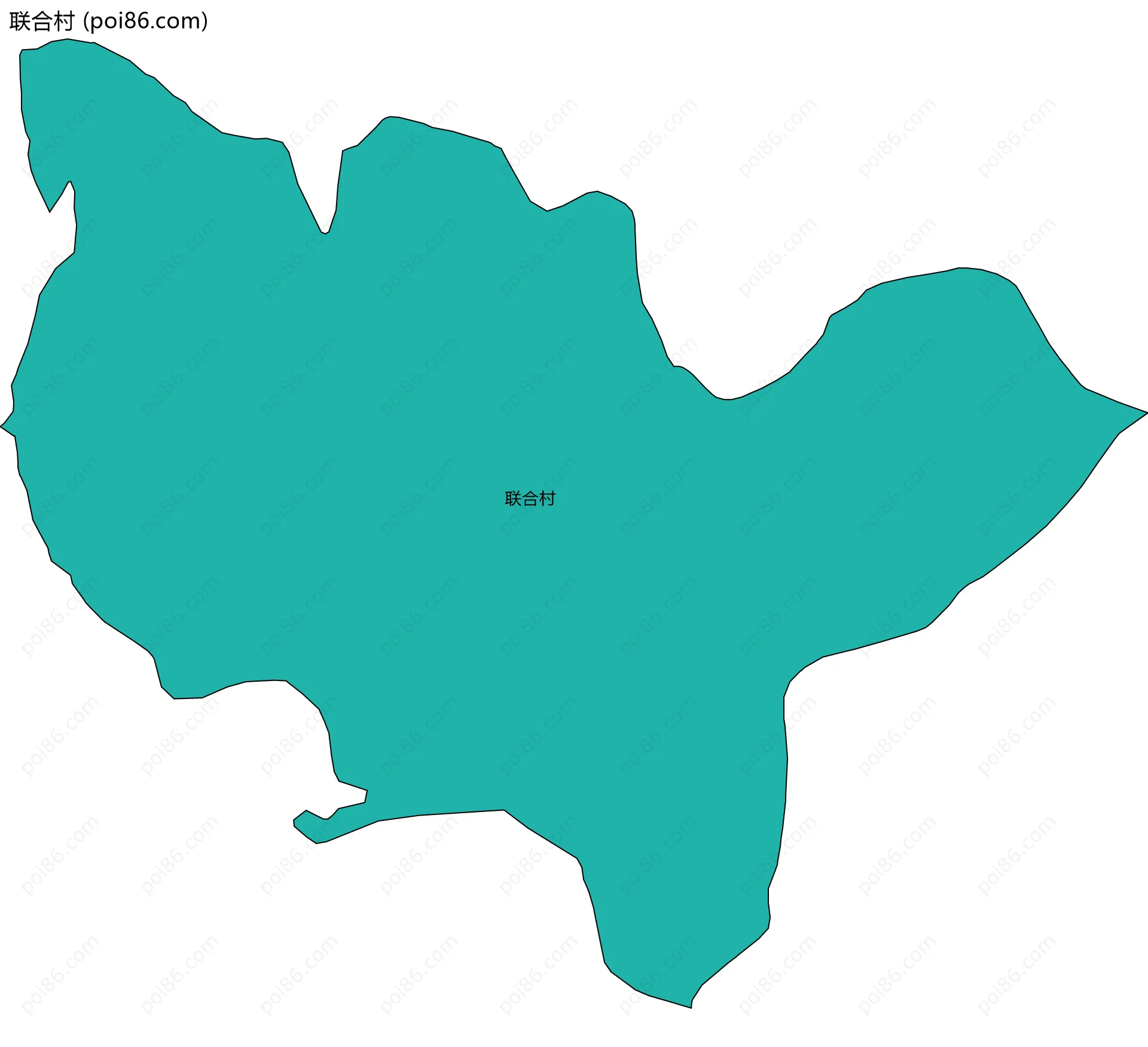 联合村边界地图