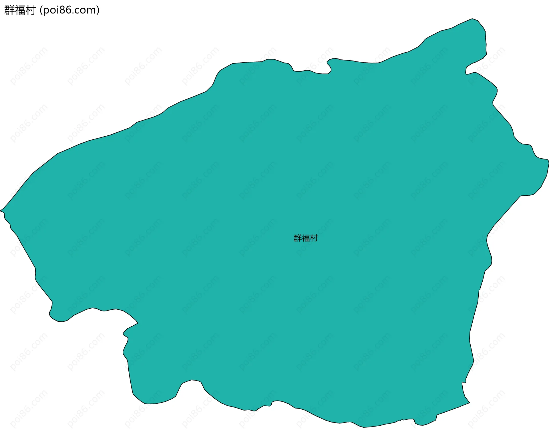 群福村边界地图