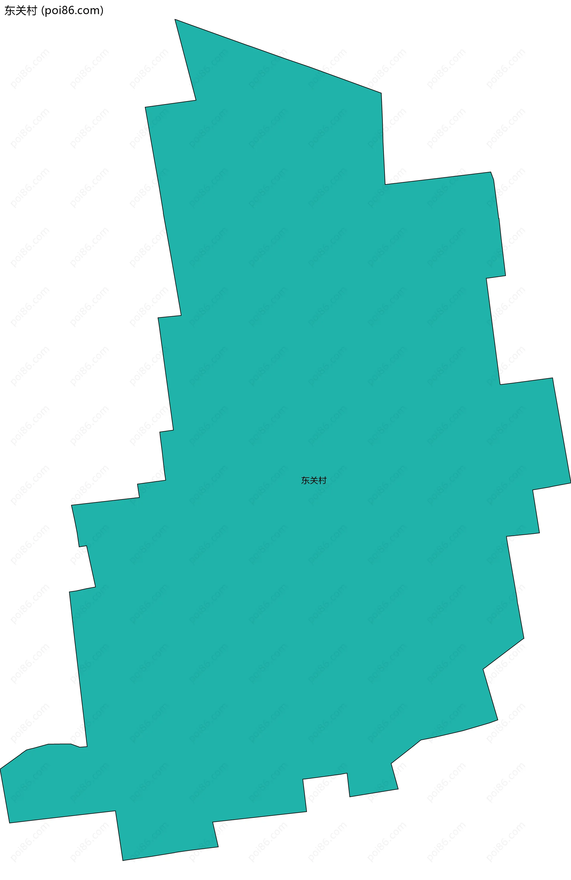 东关村边界地图