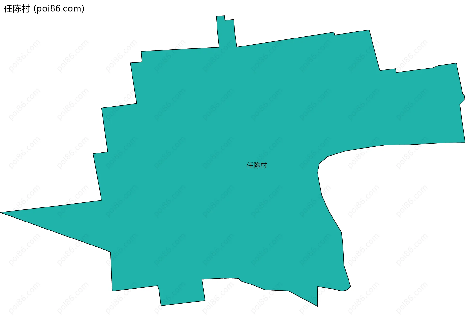 任陈村边界地图