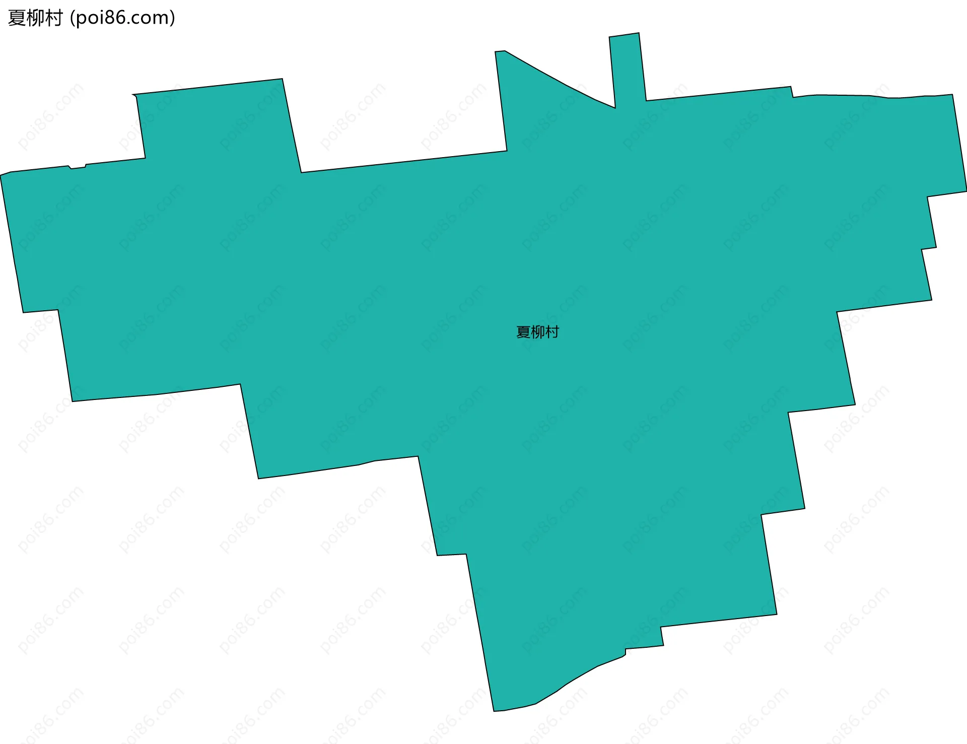 夏柳村边界地图