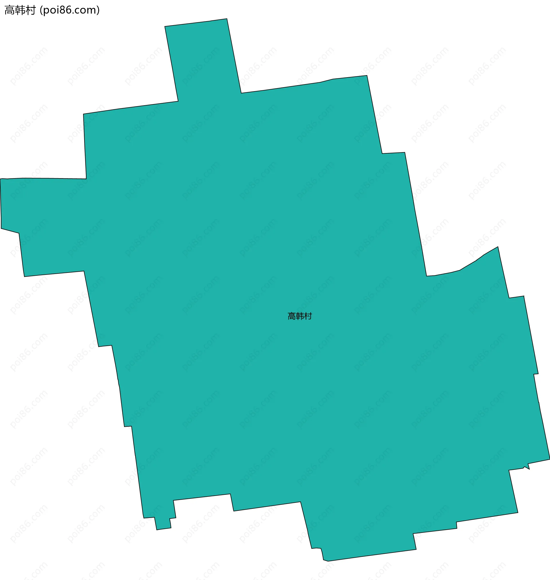 高韩村边界地图