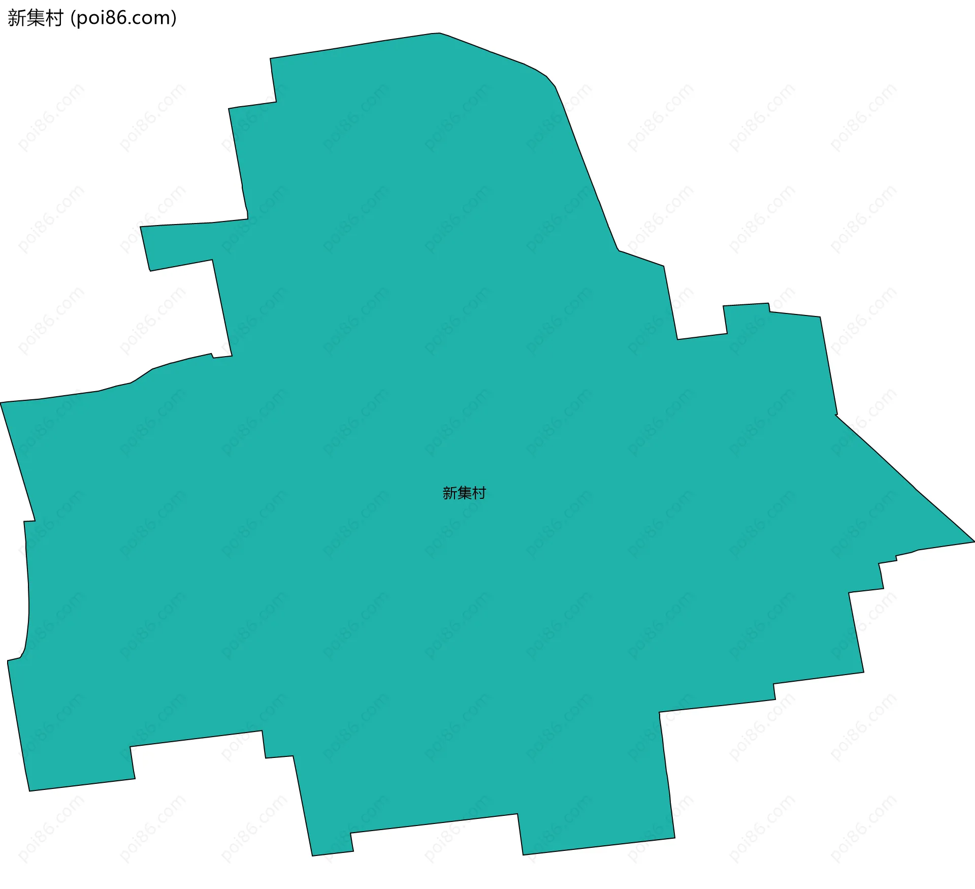新集村边界地图