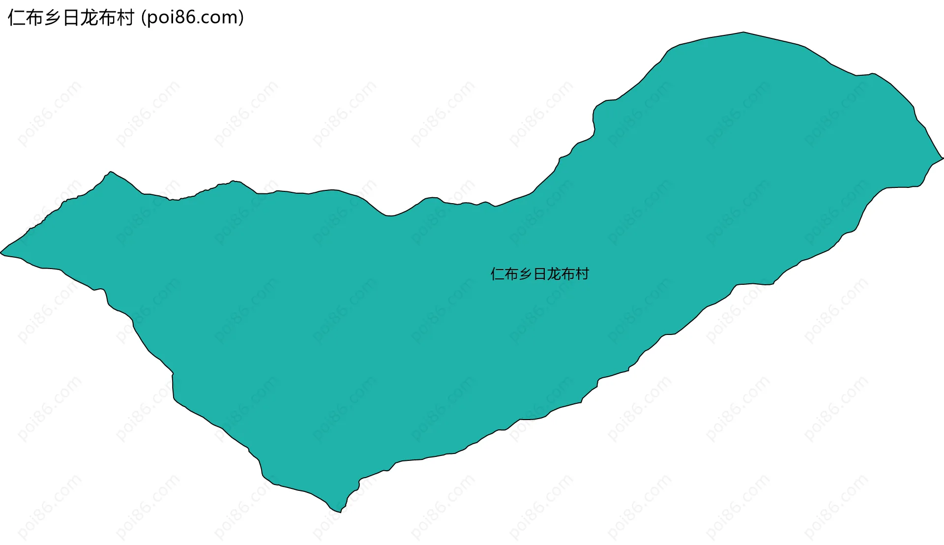仁布乡日龙布村边界地图