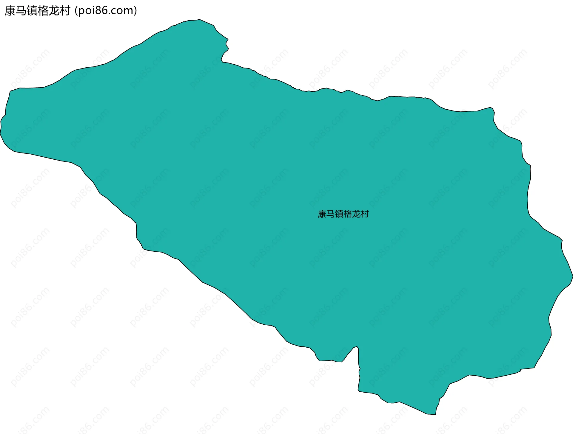 康马镇格龙村边界地图