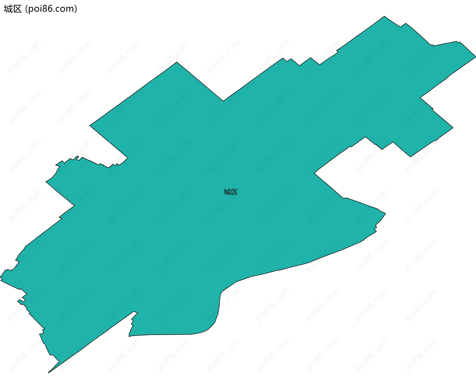 城区边界地图