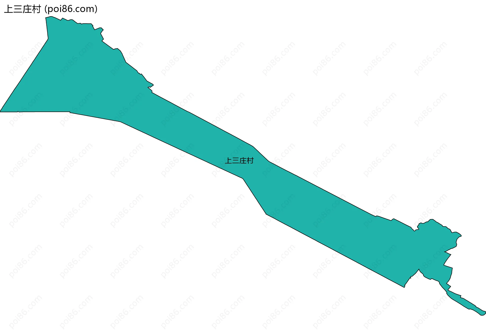上三庄村边界地图