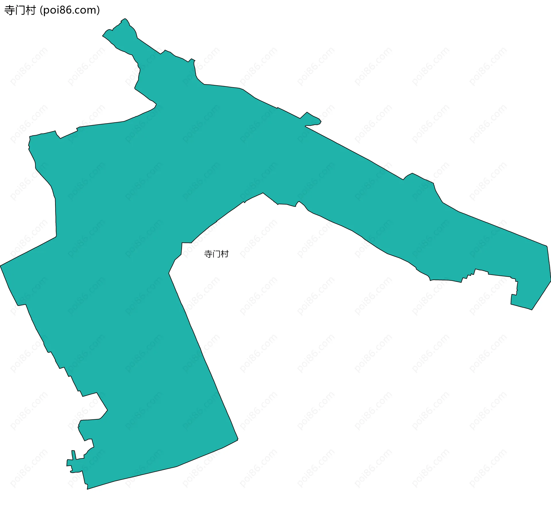 寺门村边界地图