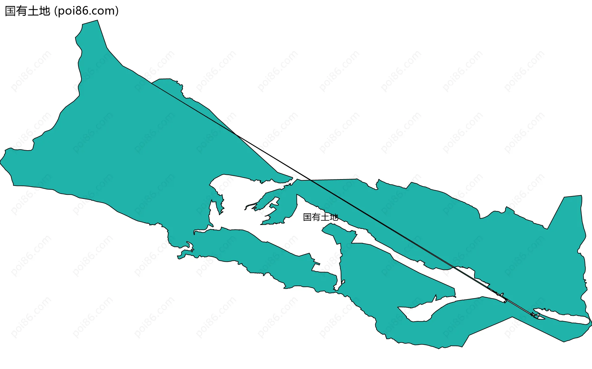 国有土地边界地图
