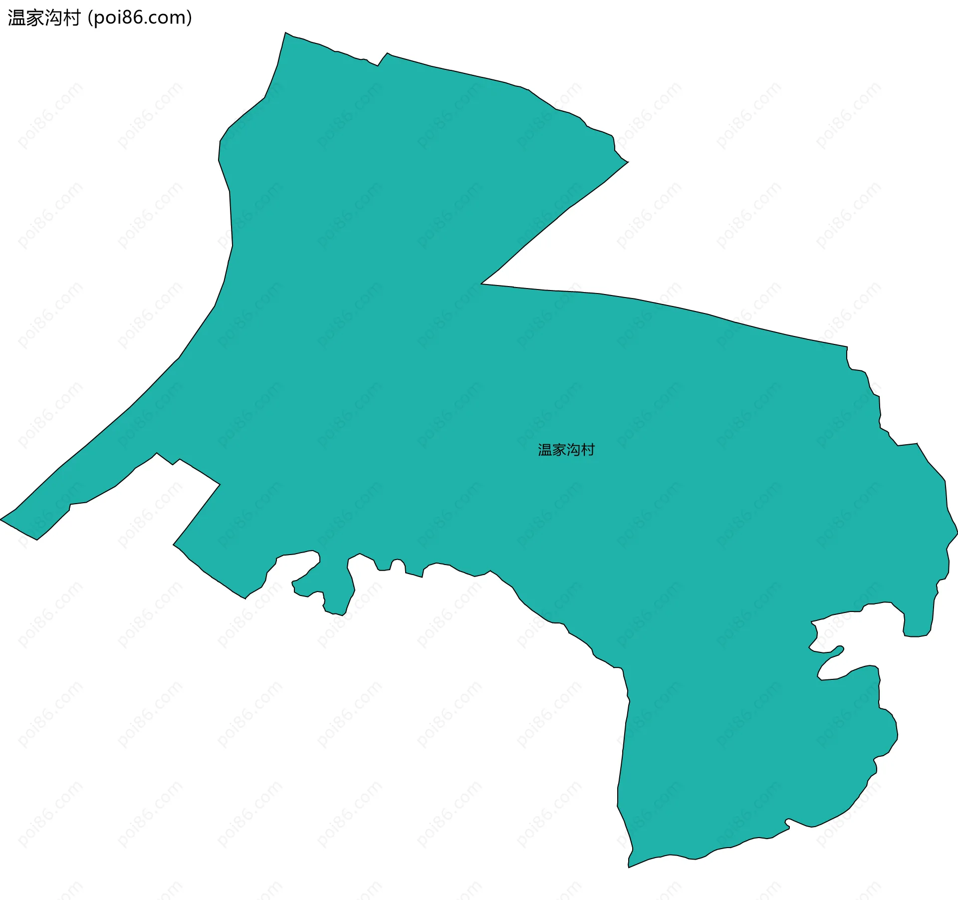 温家沟村边界地图