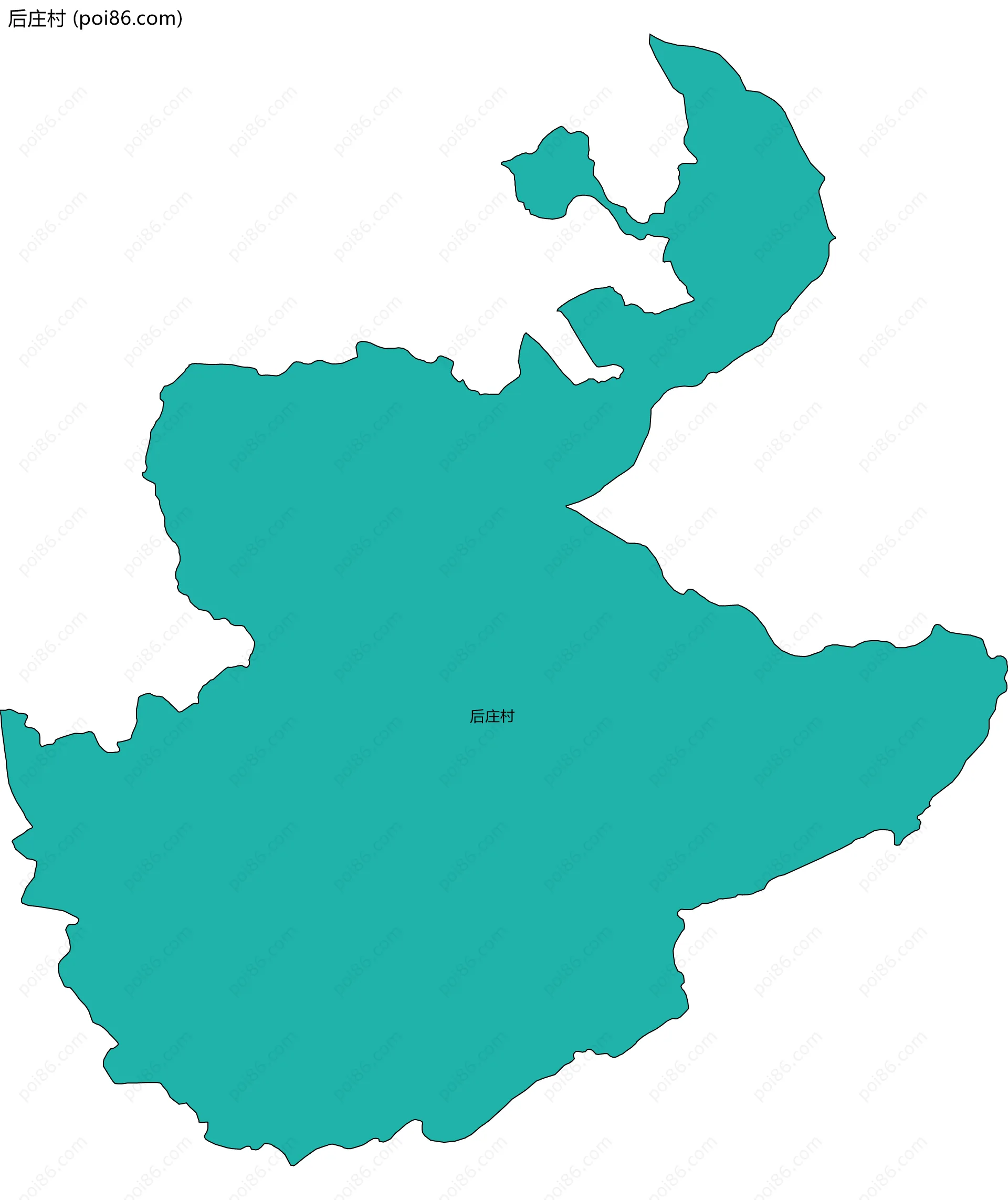 后庄村边界地图