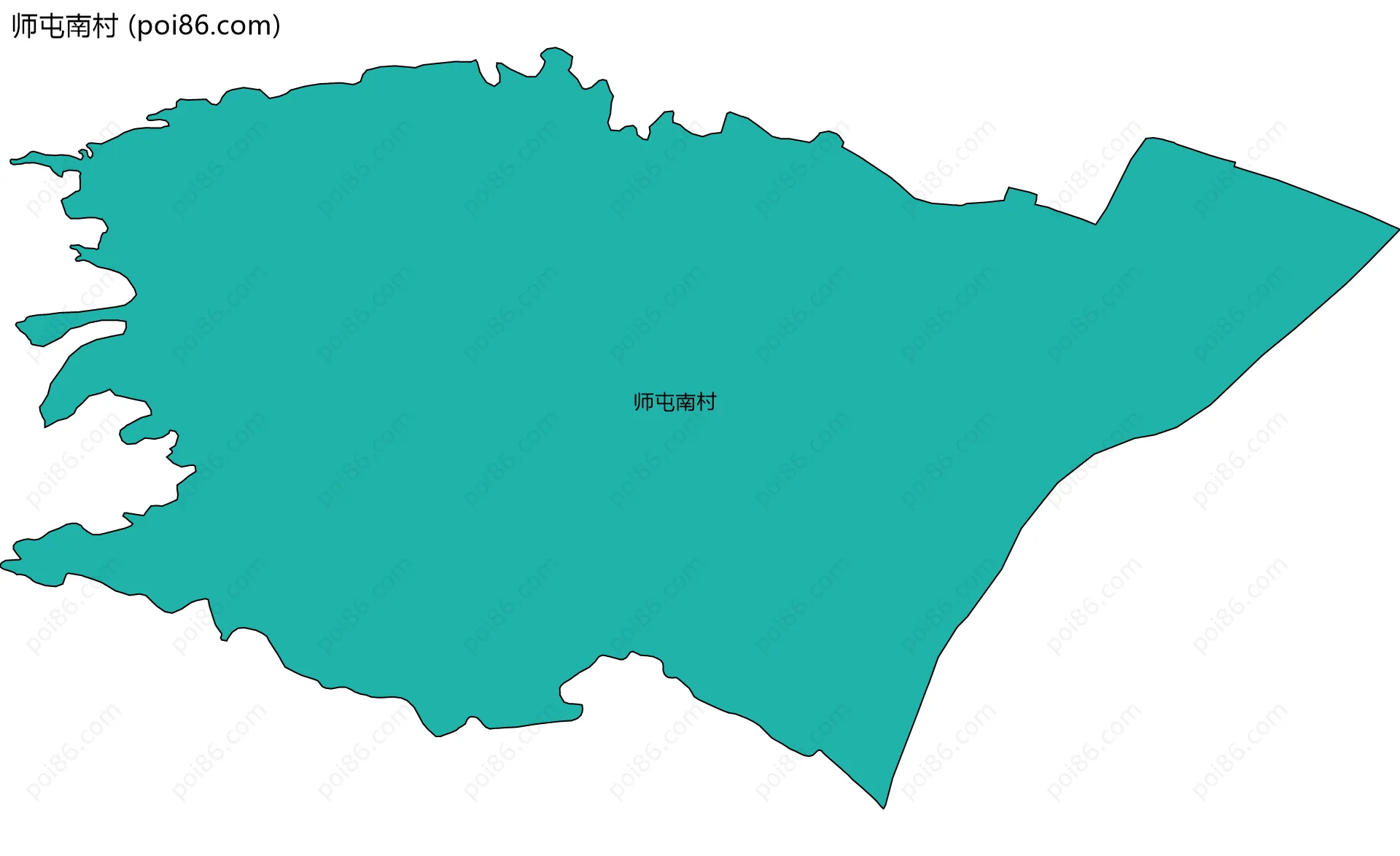 师屯南村边界地图