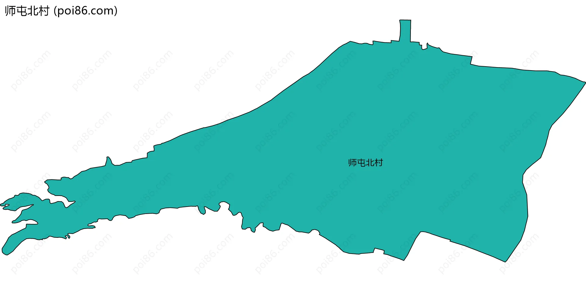 师屯北村边界地图