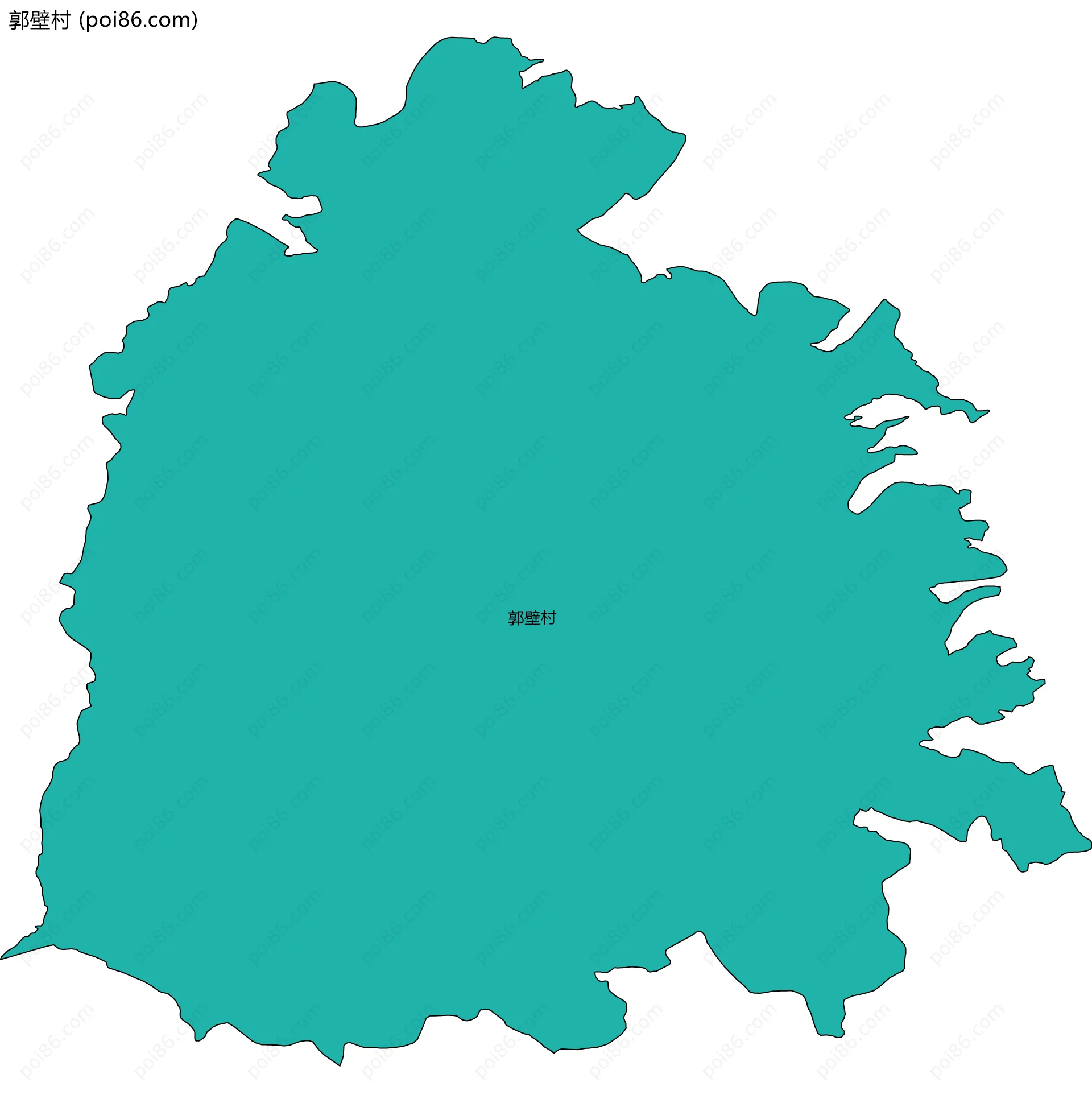 郭壁村边界地图