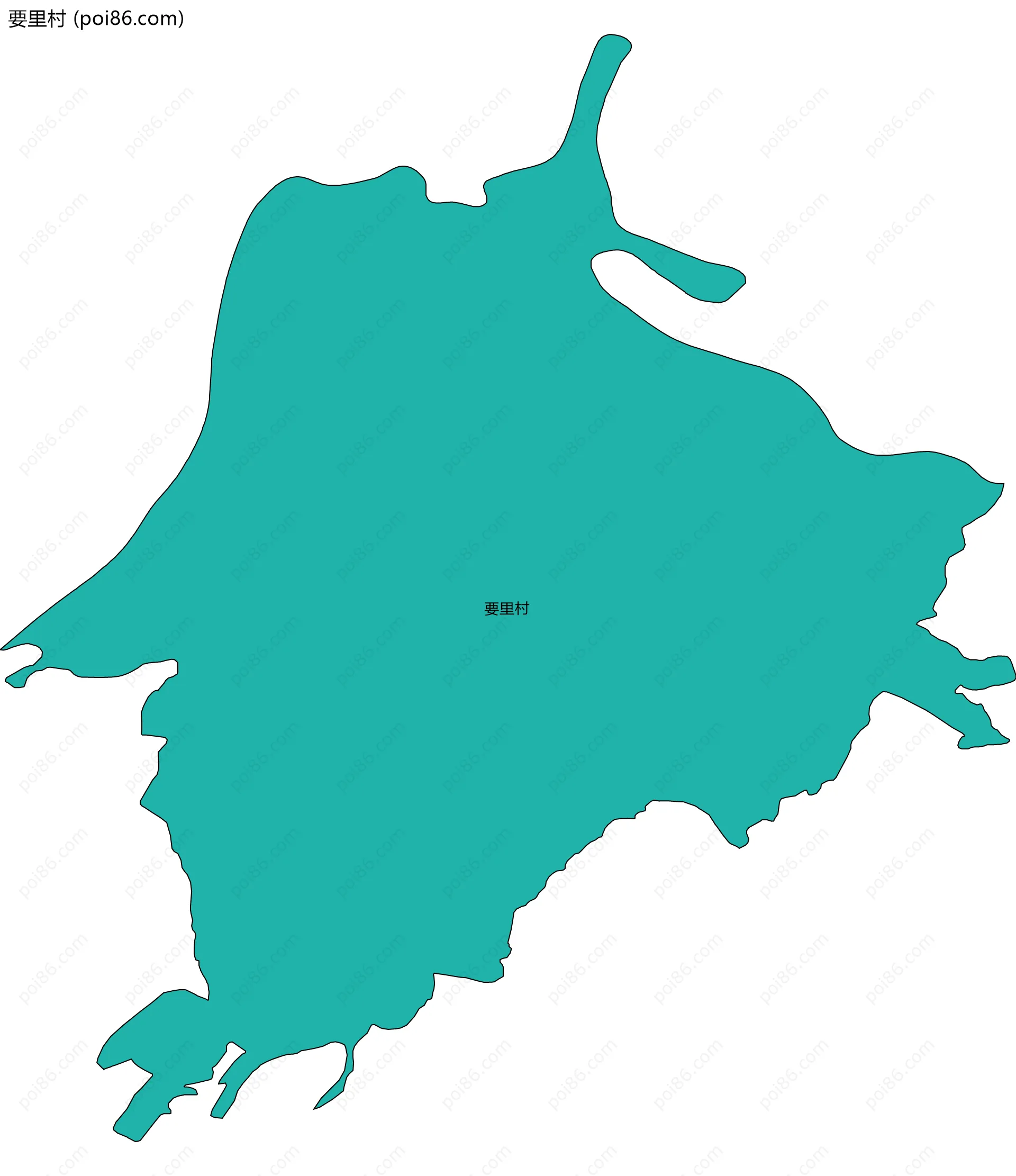 要里村边界地图