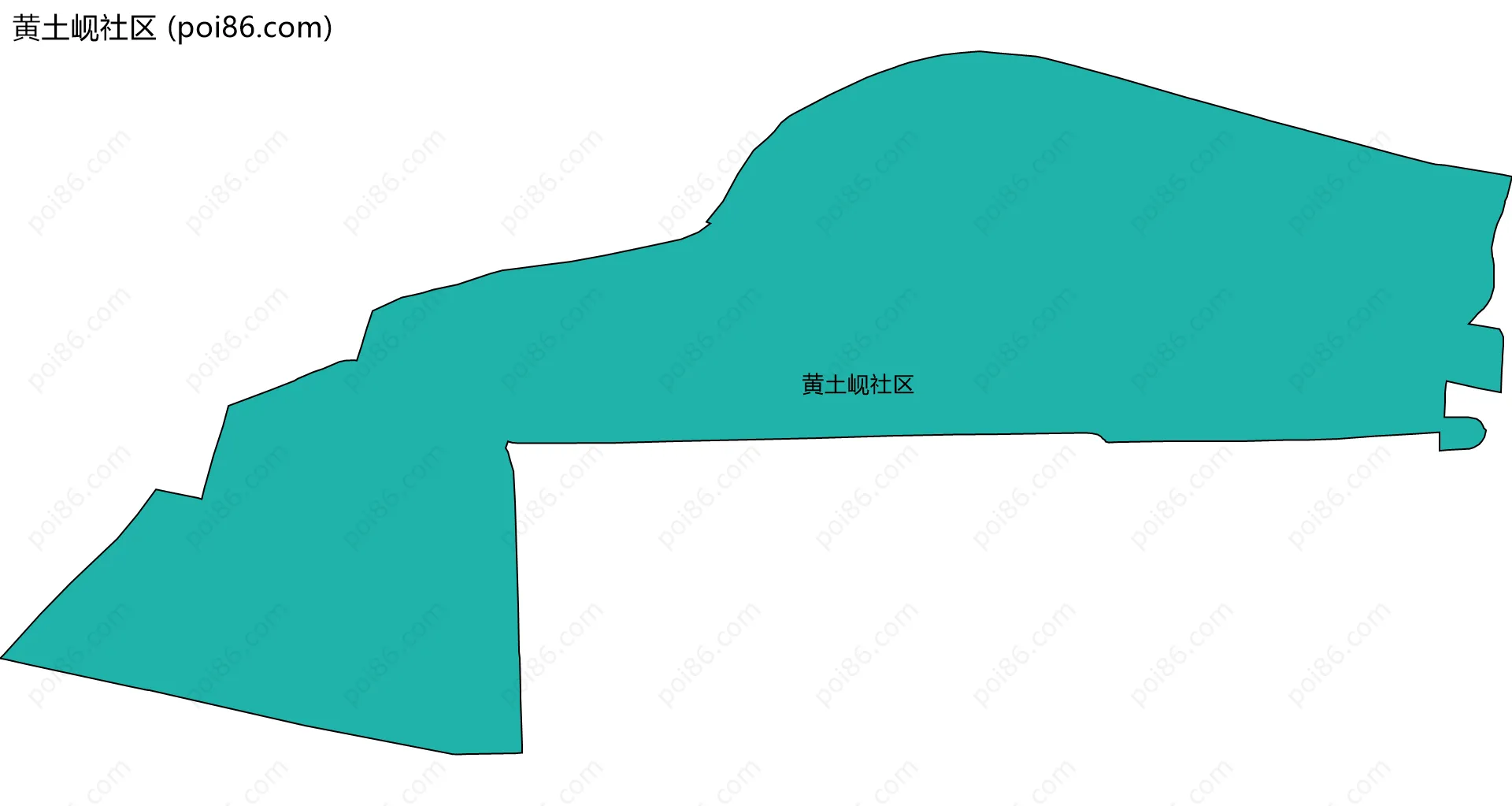 黄土岘社区边界地图