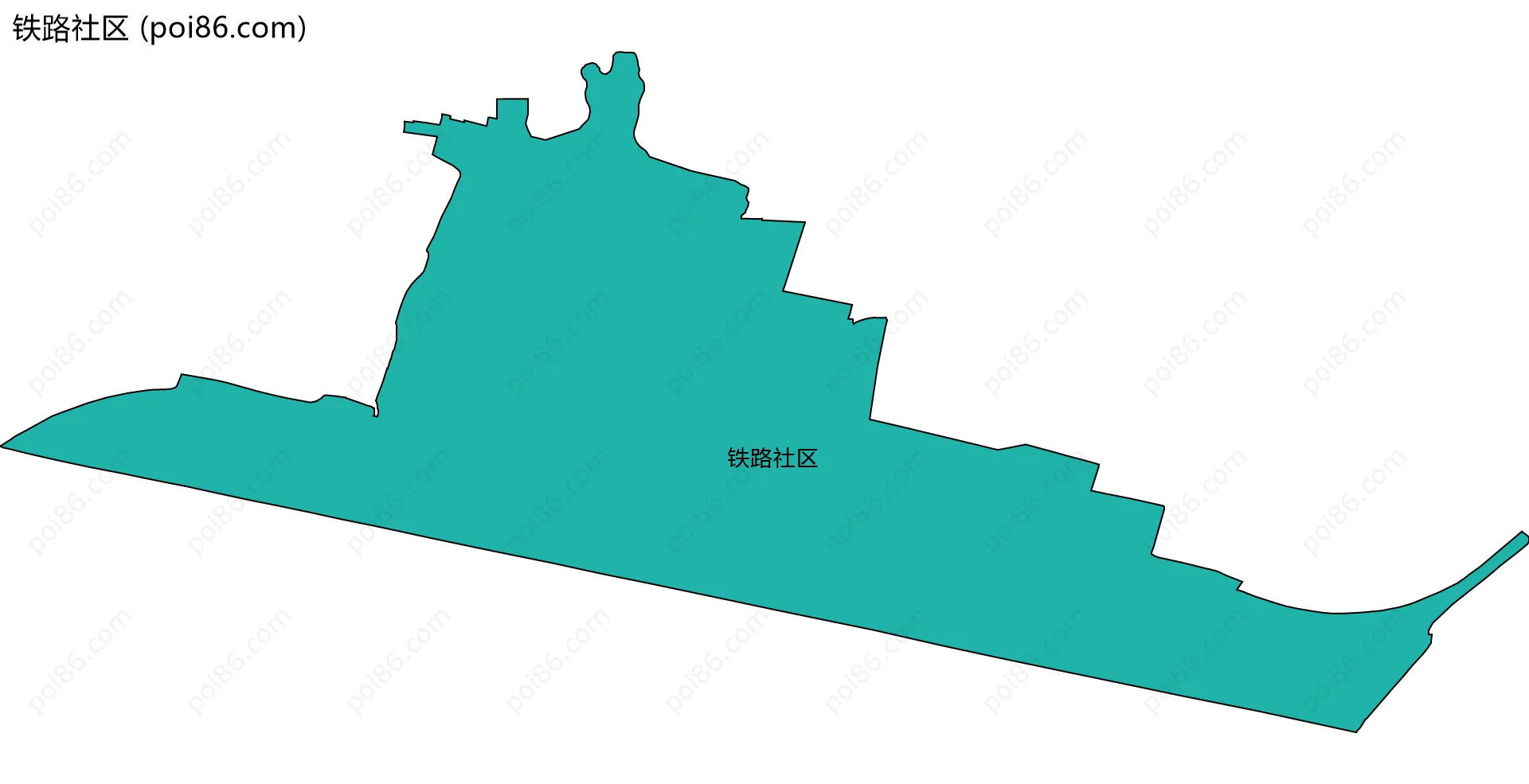 铁路社区边界地图
