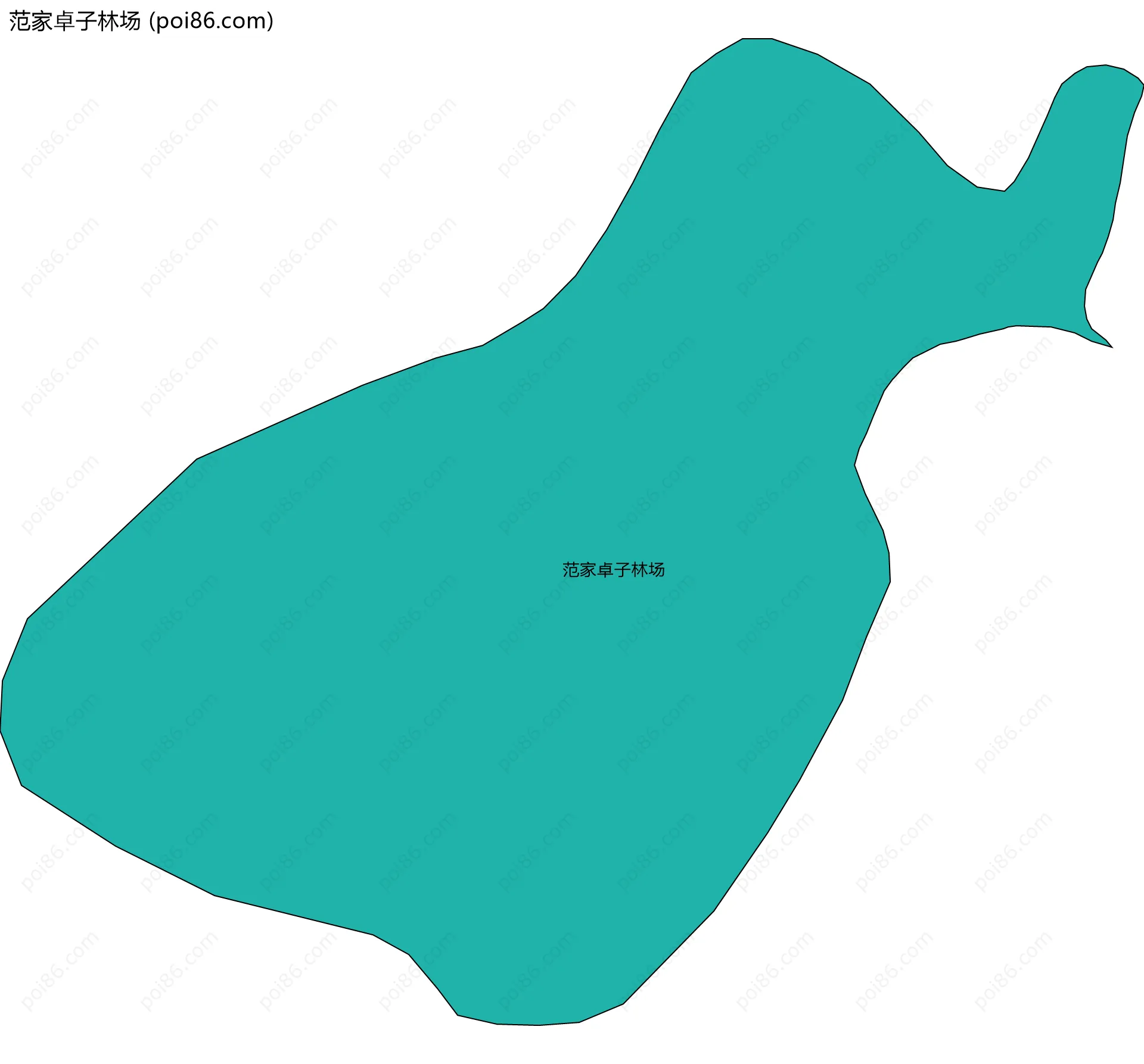 范家卓子林场边界地图