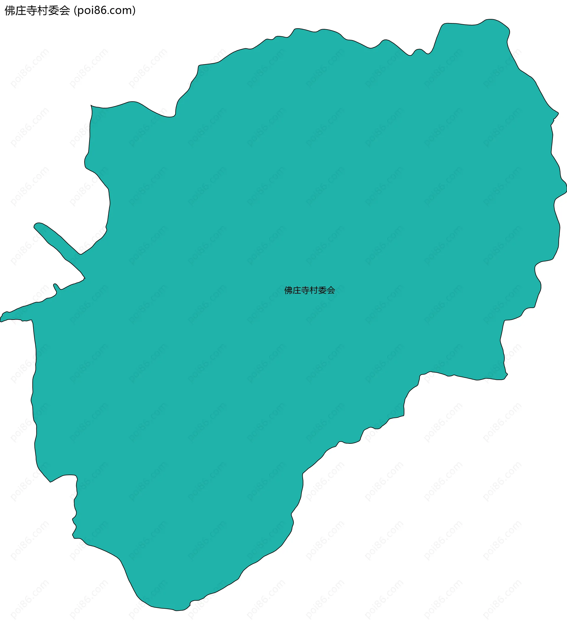 佛庄寺村委会边界地图