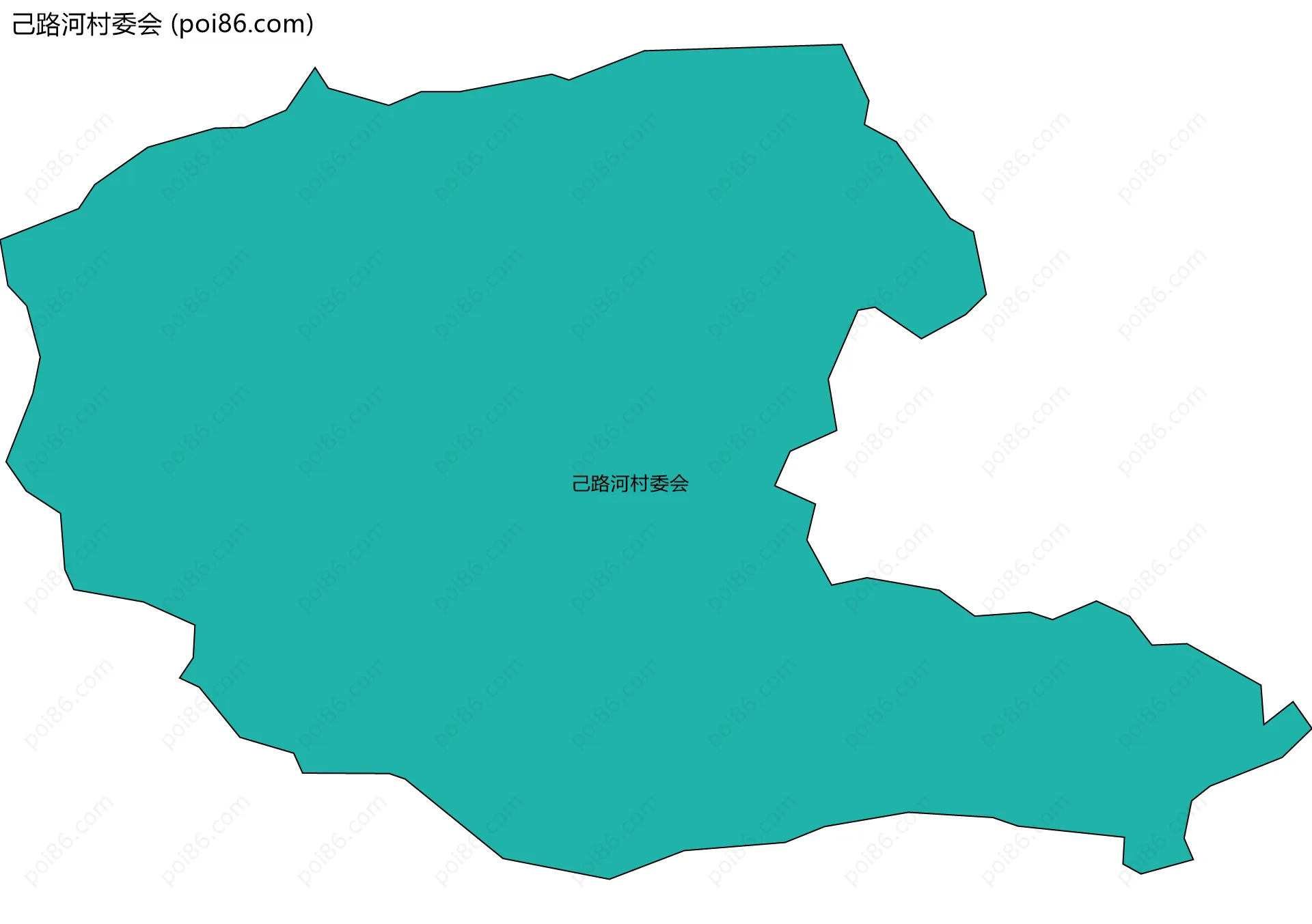 己路河村委会边界地图