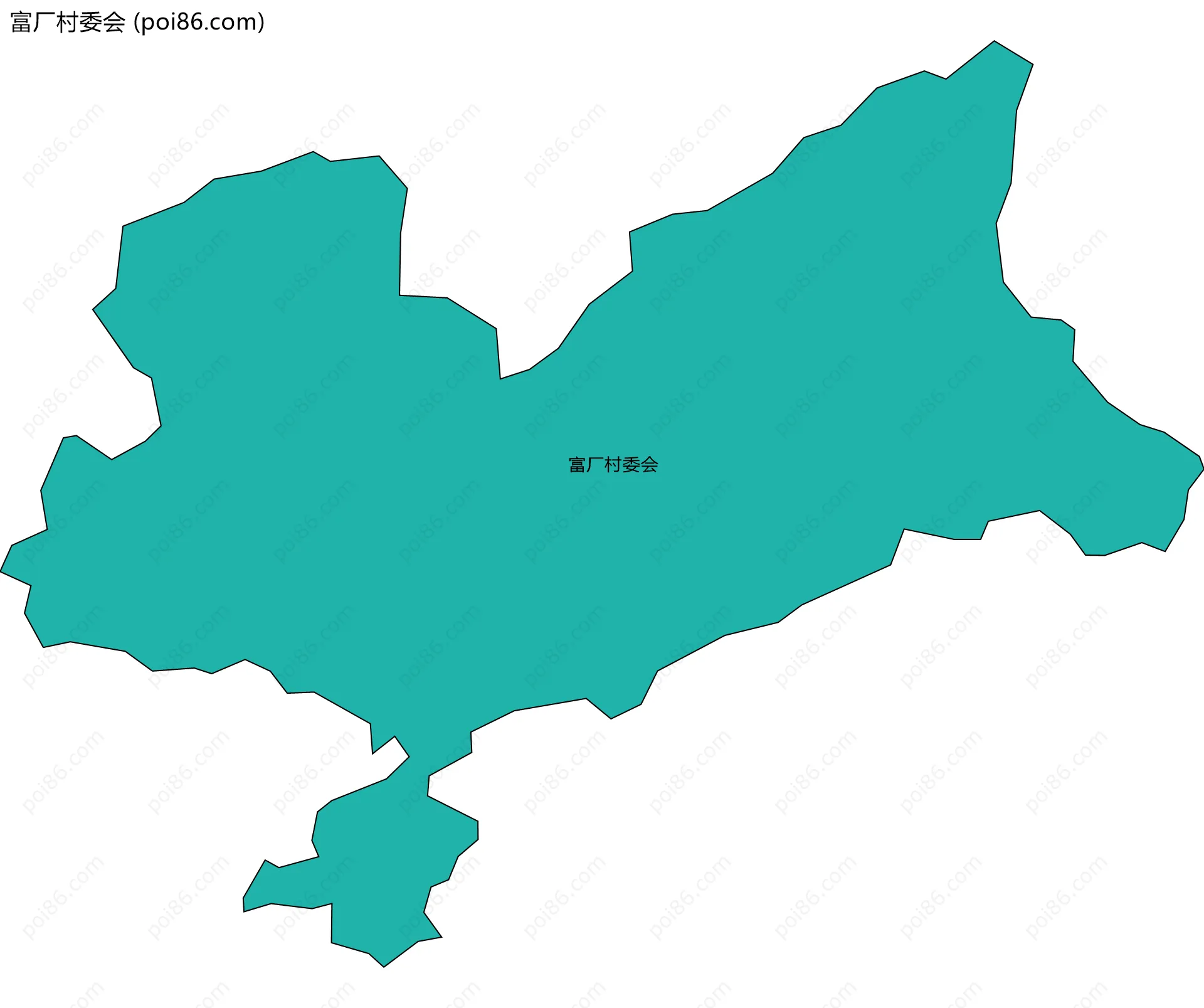 富厂村委会边界地图