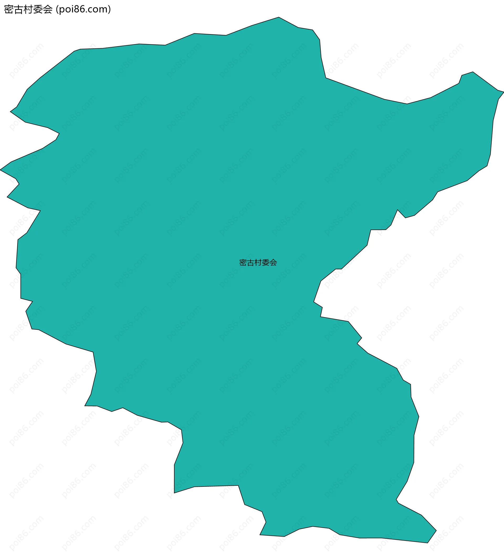 密古村委会边界地图