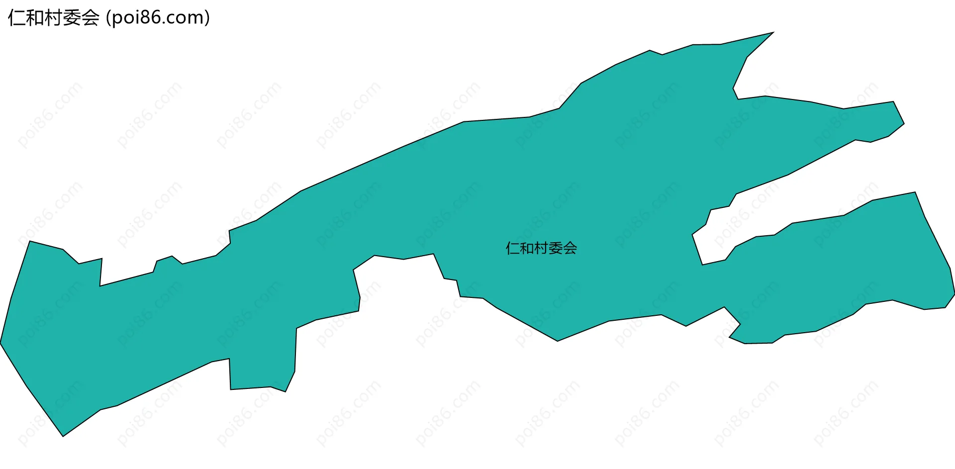 仁和村委会边界地图