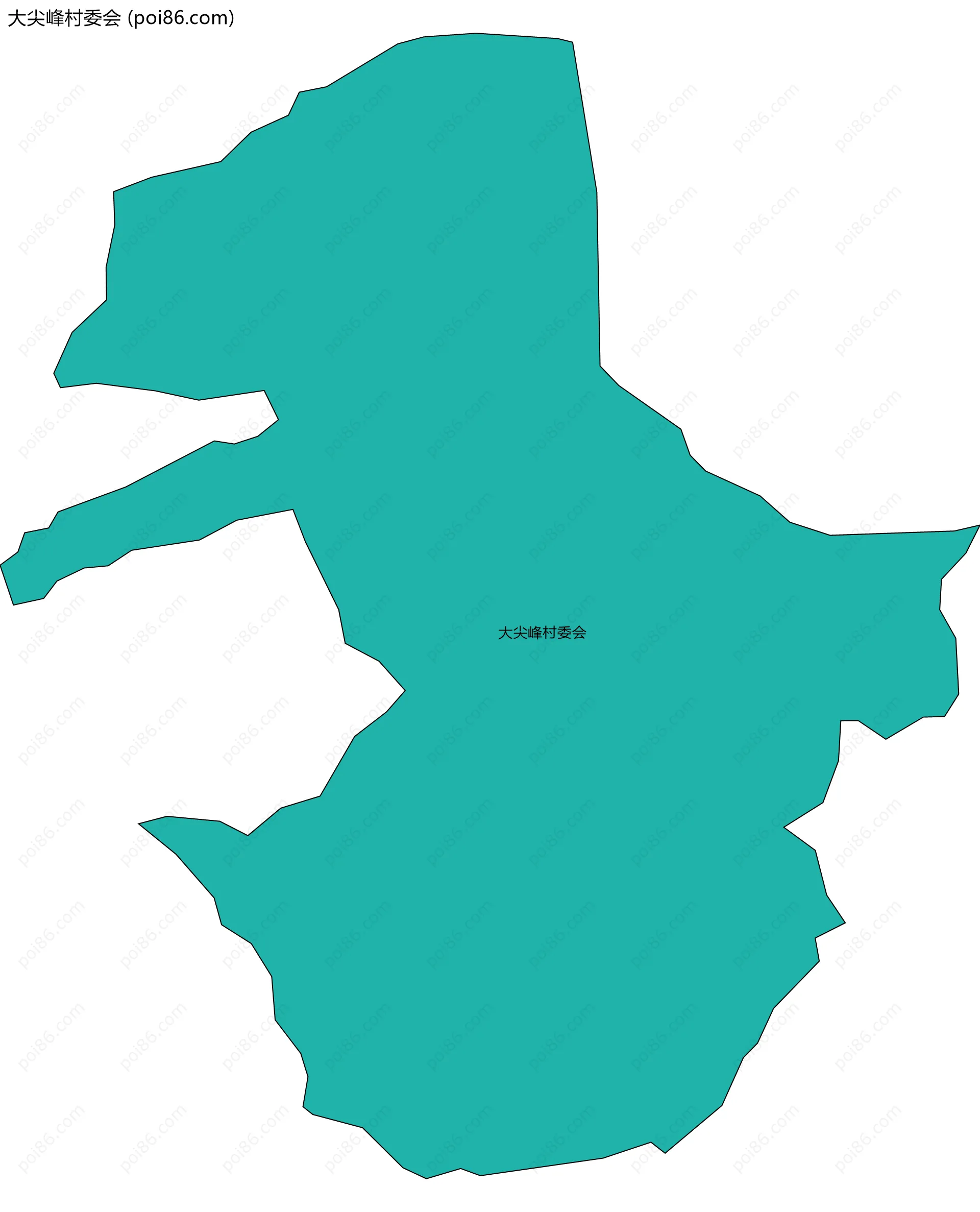 大尖峰村委会边界地图