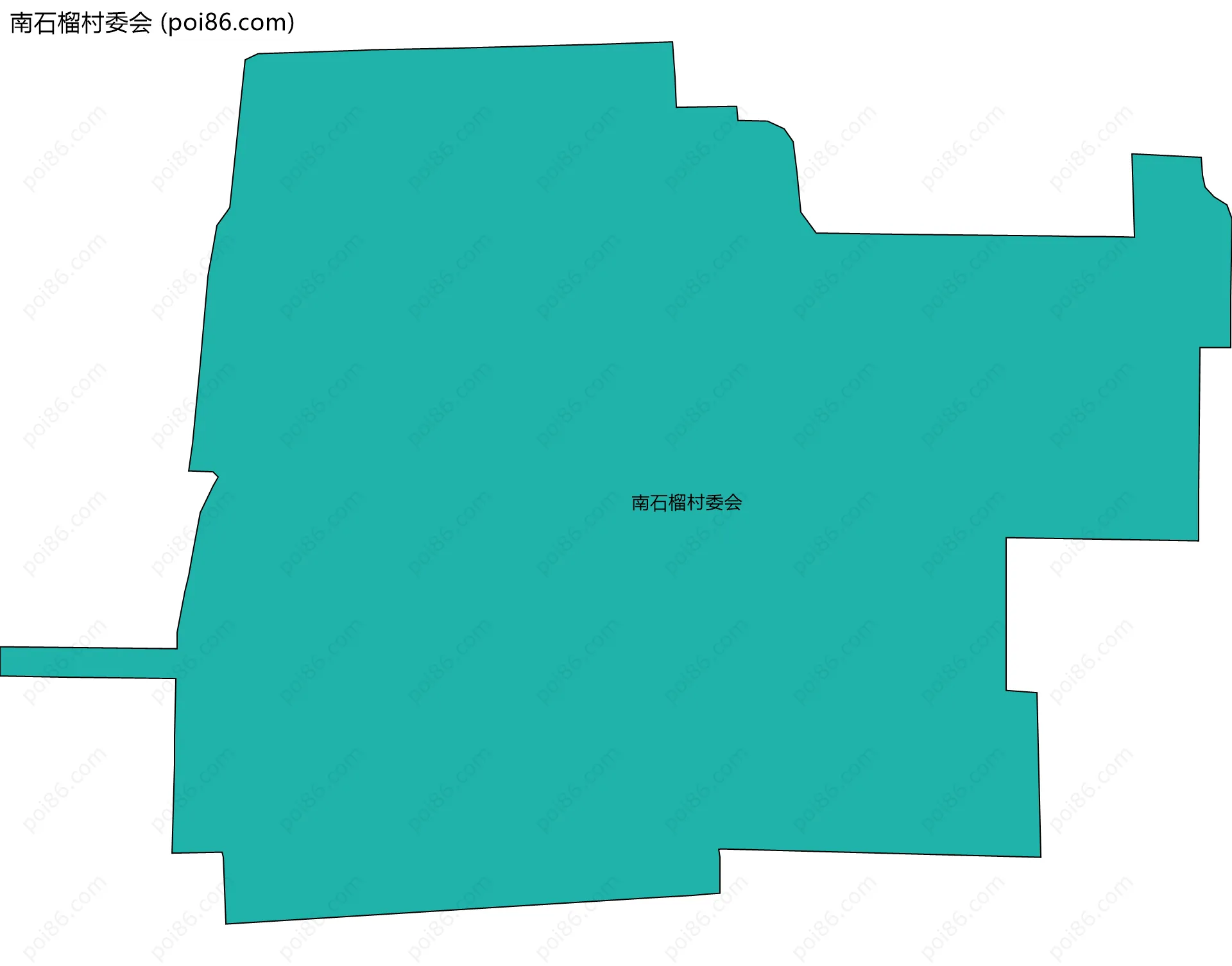 南石榴村委会边界地图
