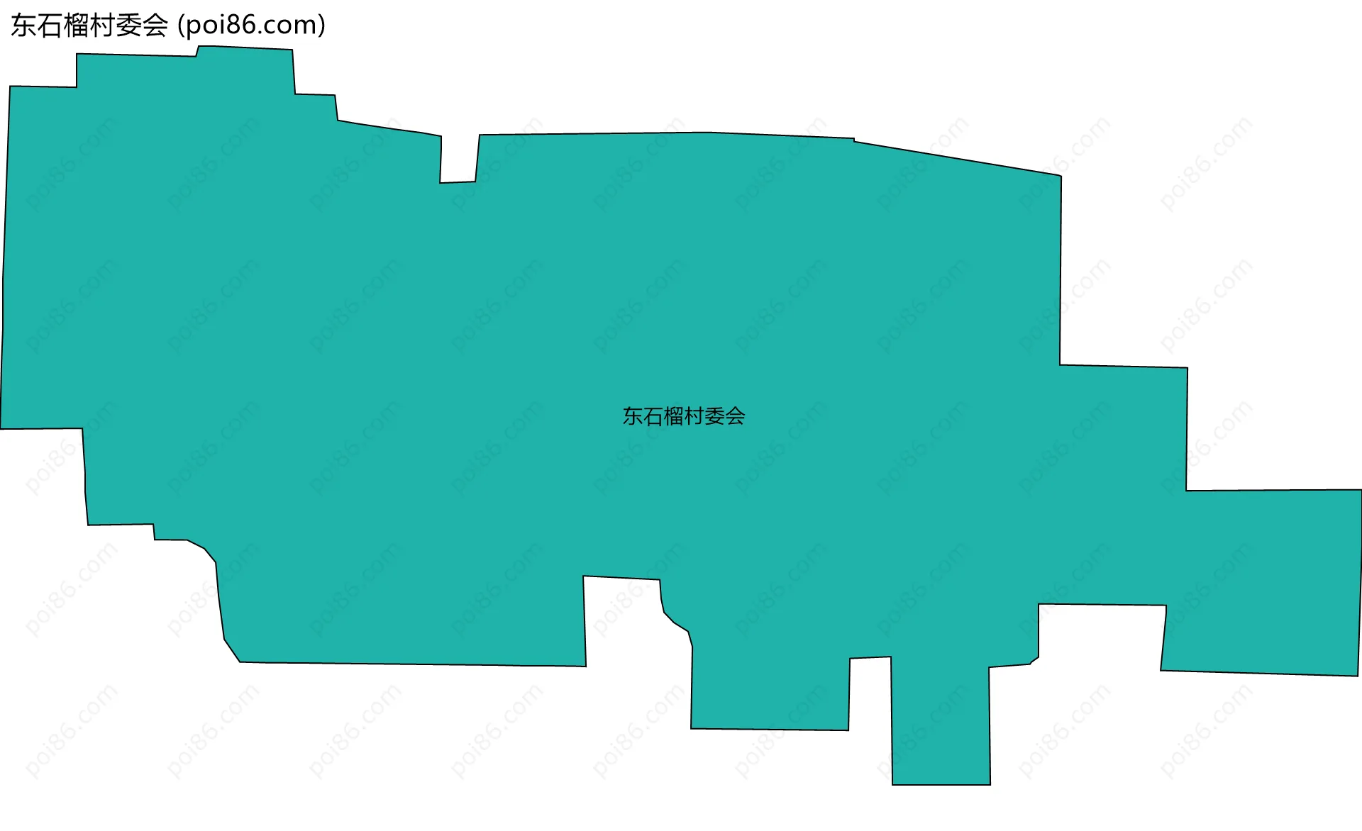 东石榴村委会边界地图
