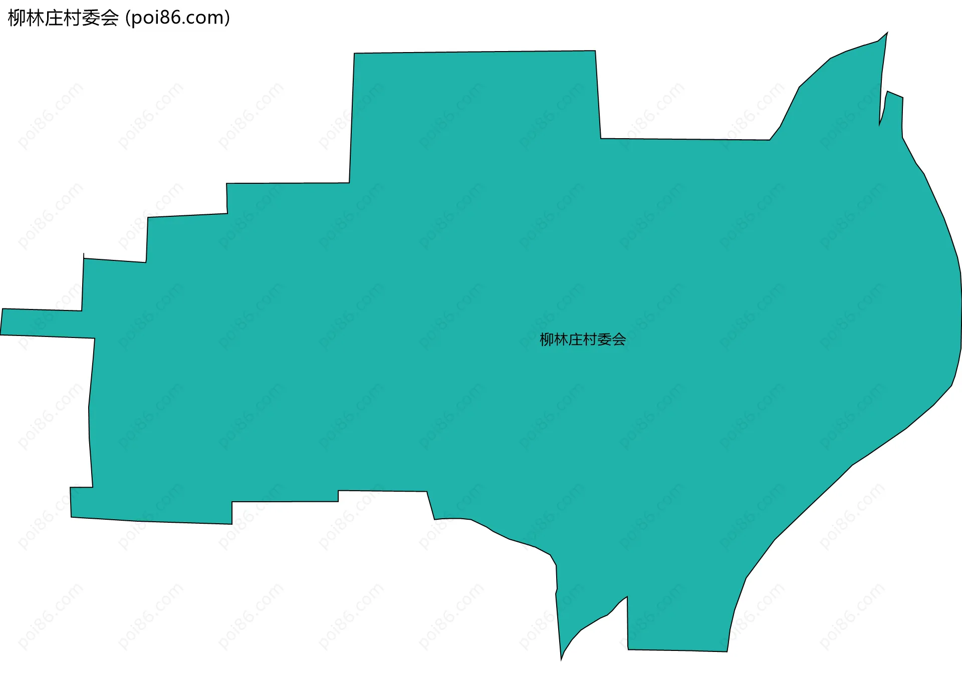 柳林庄村委会边界地图