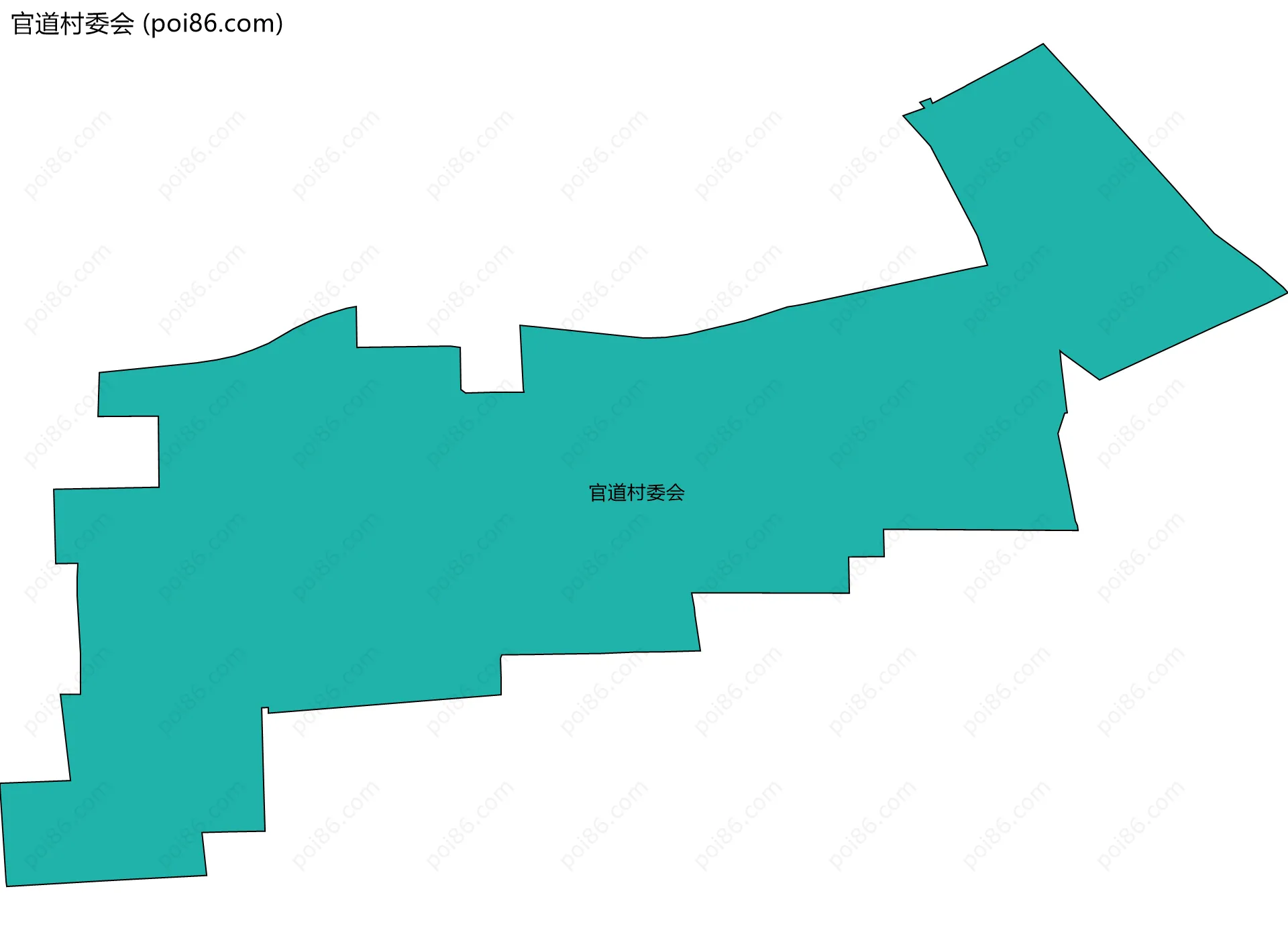 官道村委会边界地图