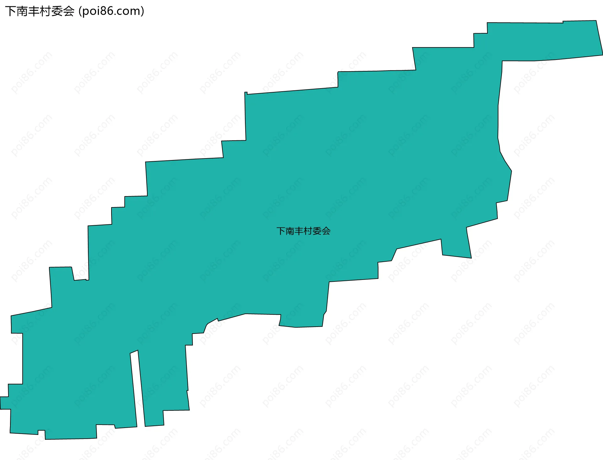 下南丰村委会边界地图
