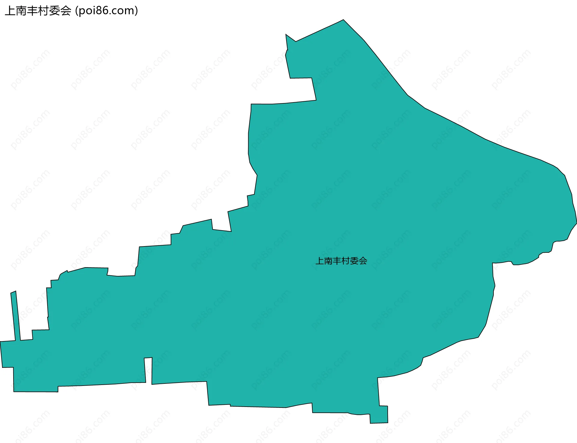 上南丰村委会边界地图