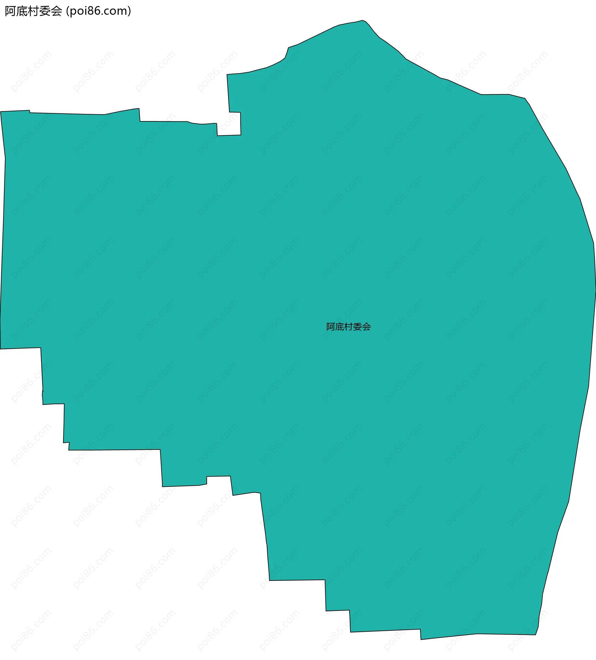 阿底村委会边界地图