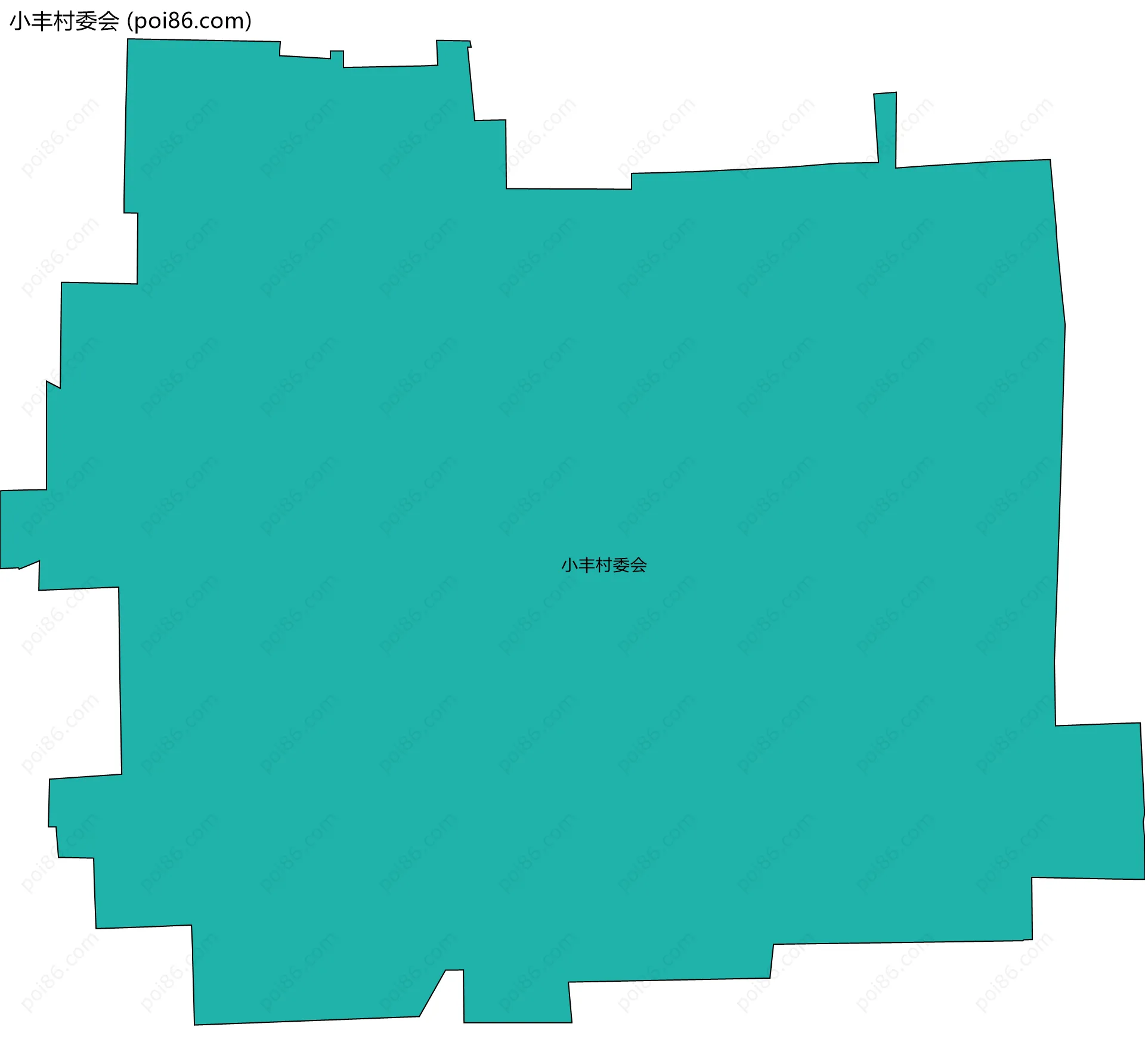 小丰村委会边界地图