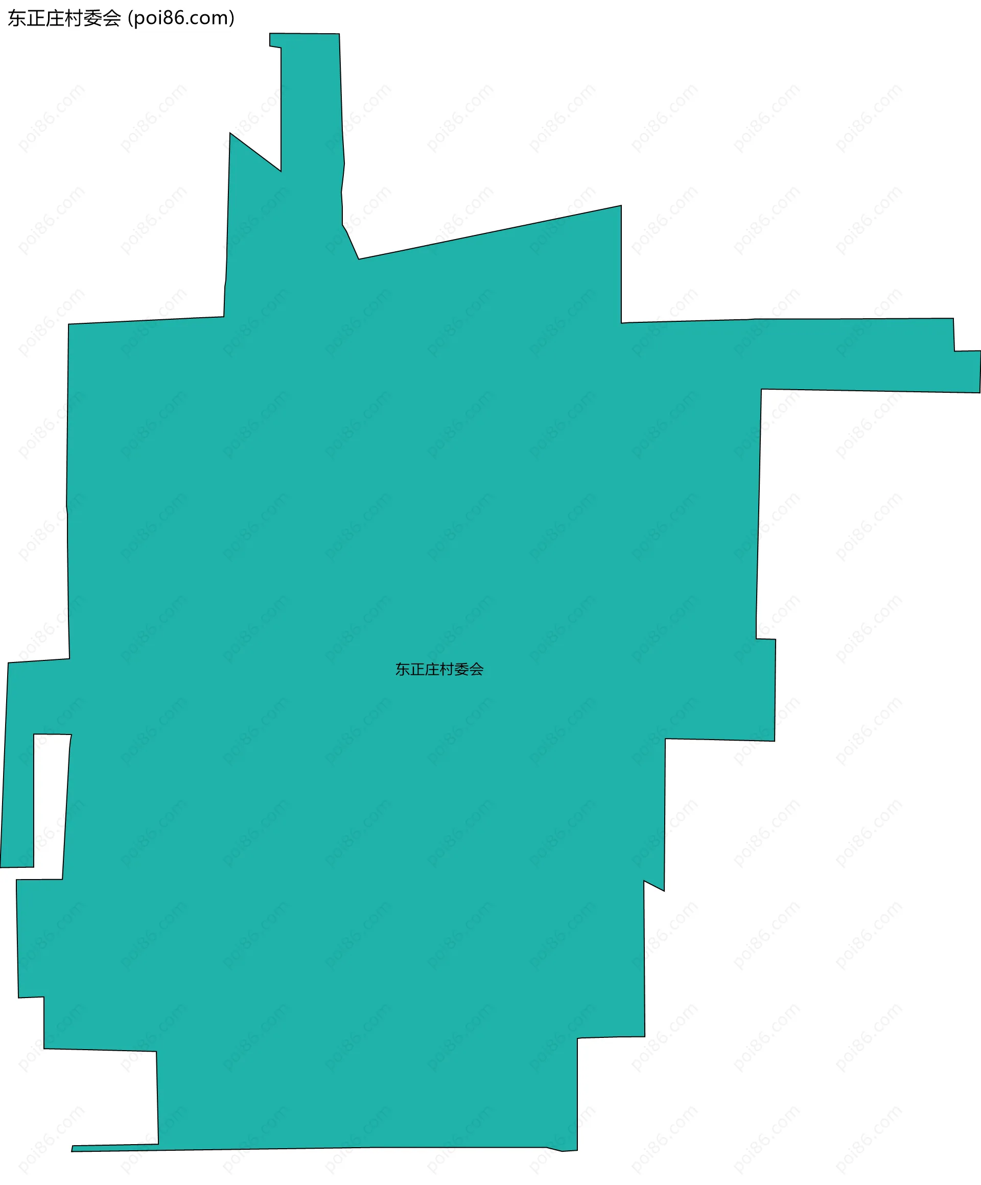 东正庄村委会边界地图