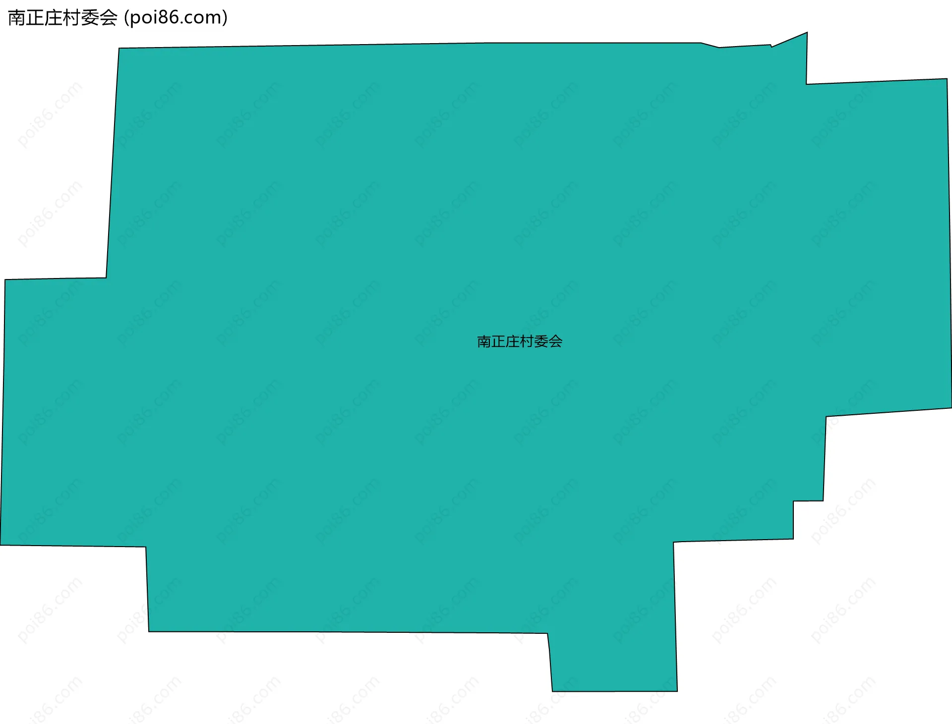 南正庄村委会边界地图