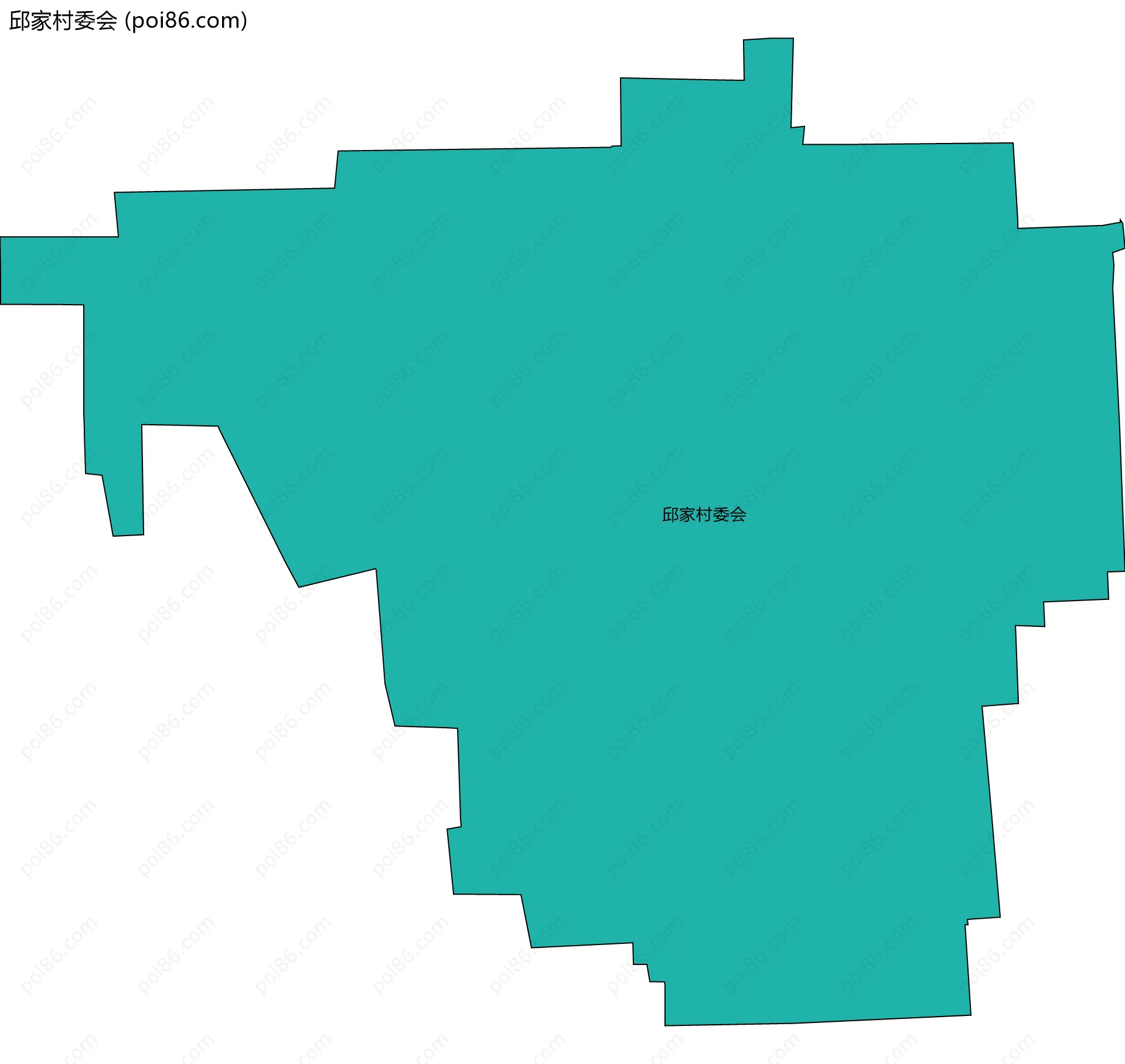邱家村委会边界地图