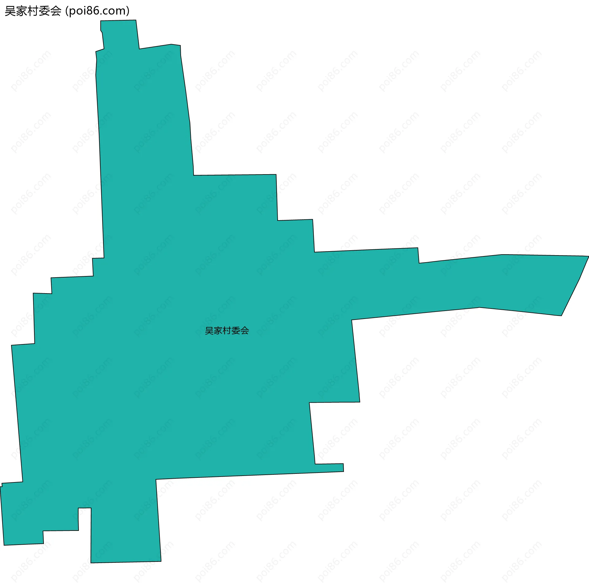 吴家村委会边界地图