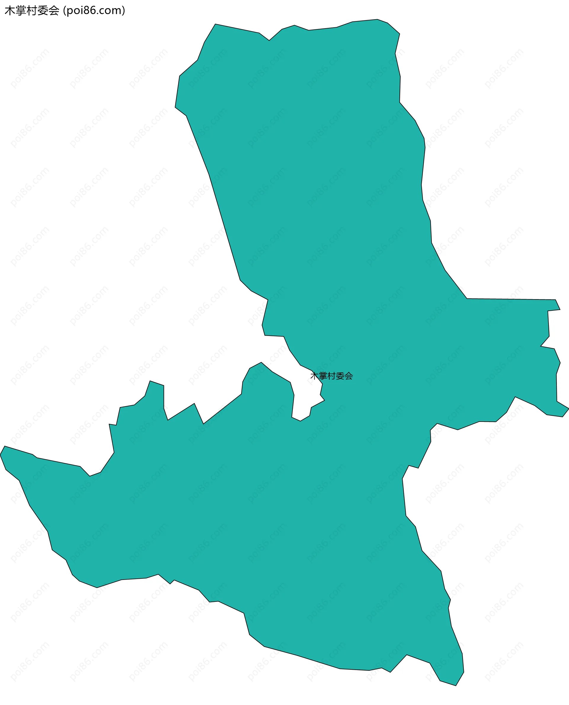 木掌村委会边界地图