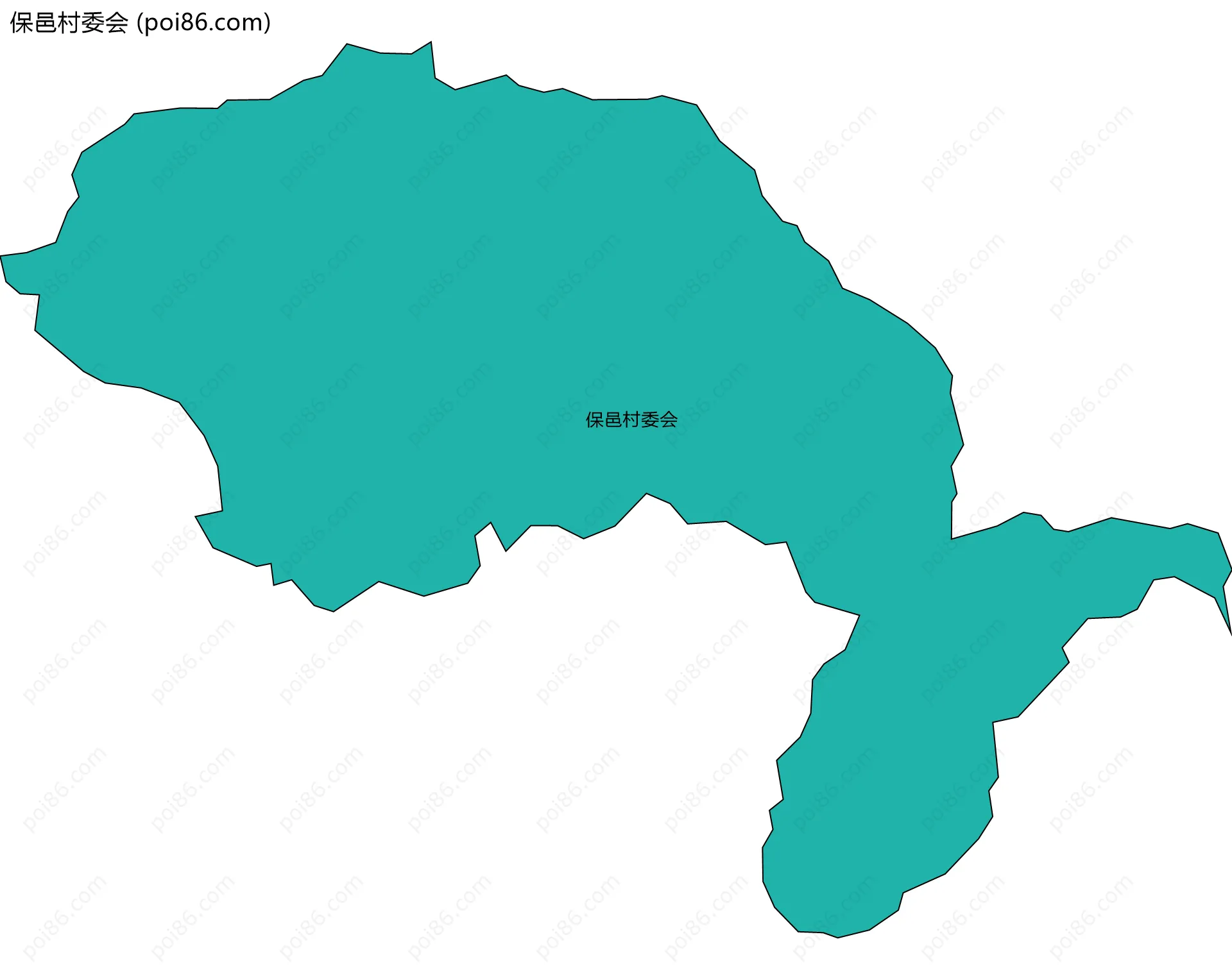 保邑村委会边界地图