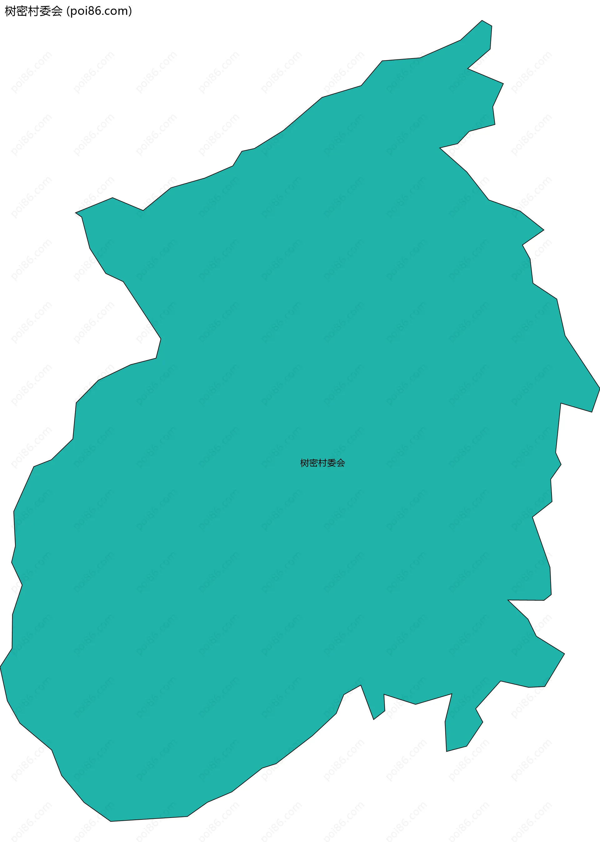 树密村委会边界地图