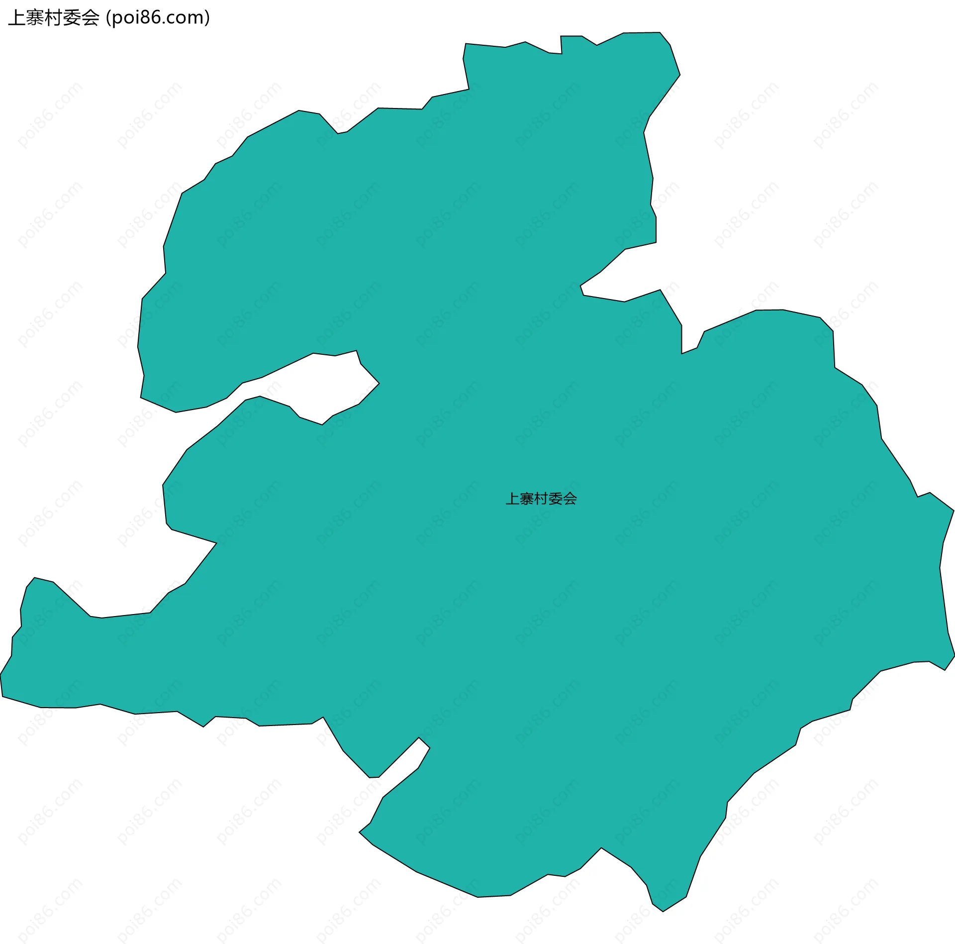 上寨村委会边界地图