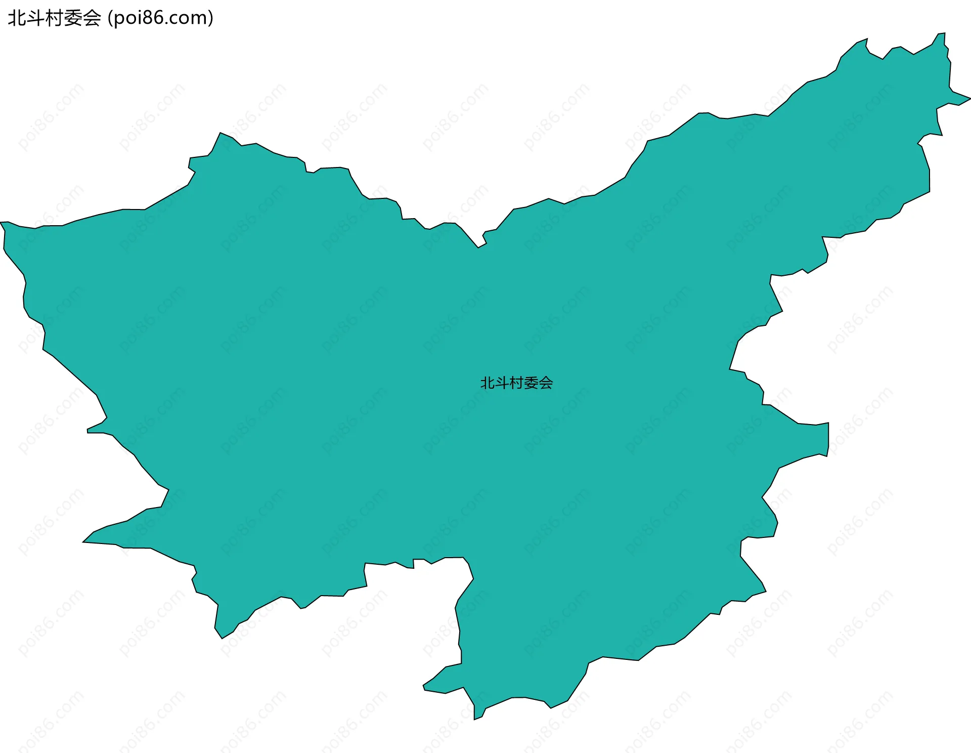 北斗村委会边界地图