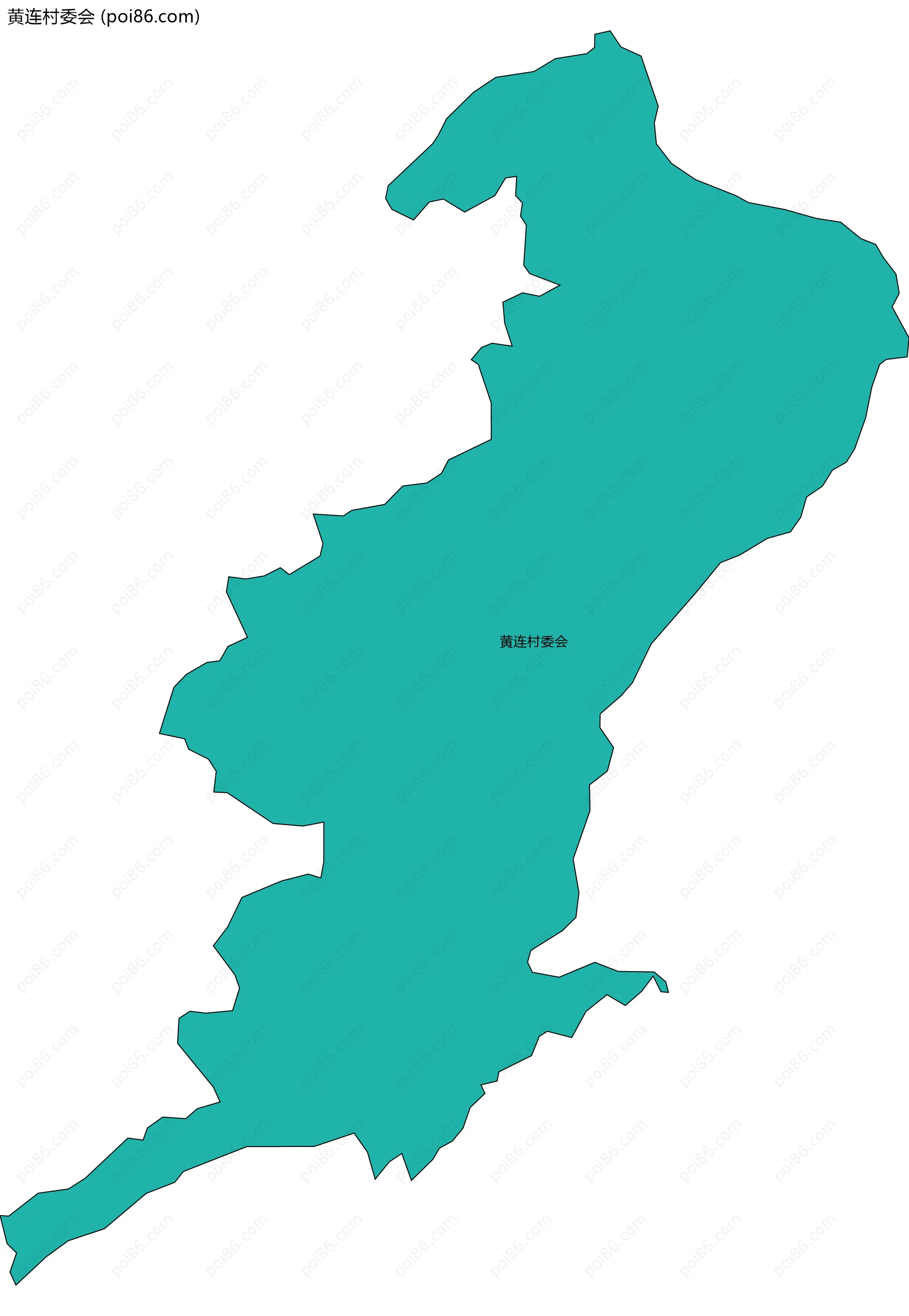 黄连村委会边界地图